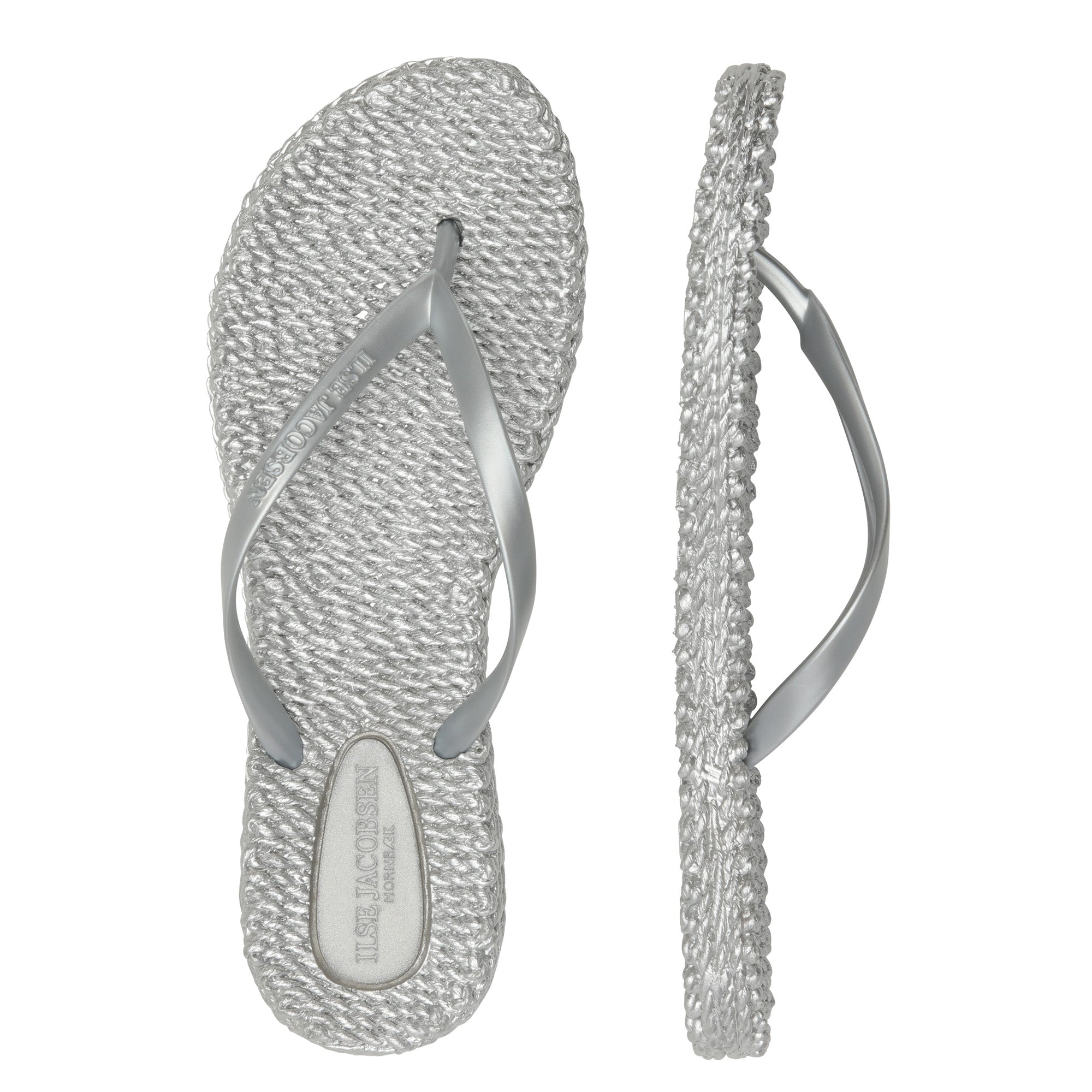 Slippers CHEERFUL02 | Silver | Flip Flop | Ilse Jacobsen