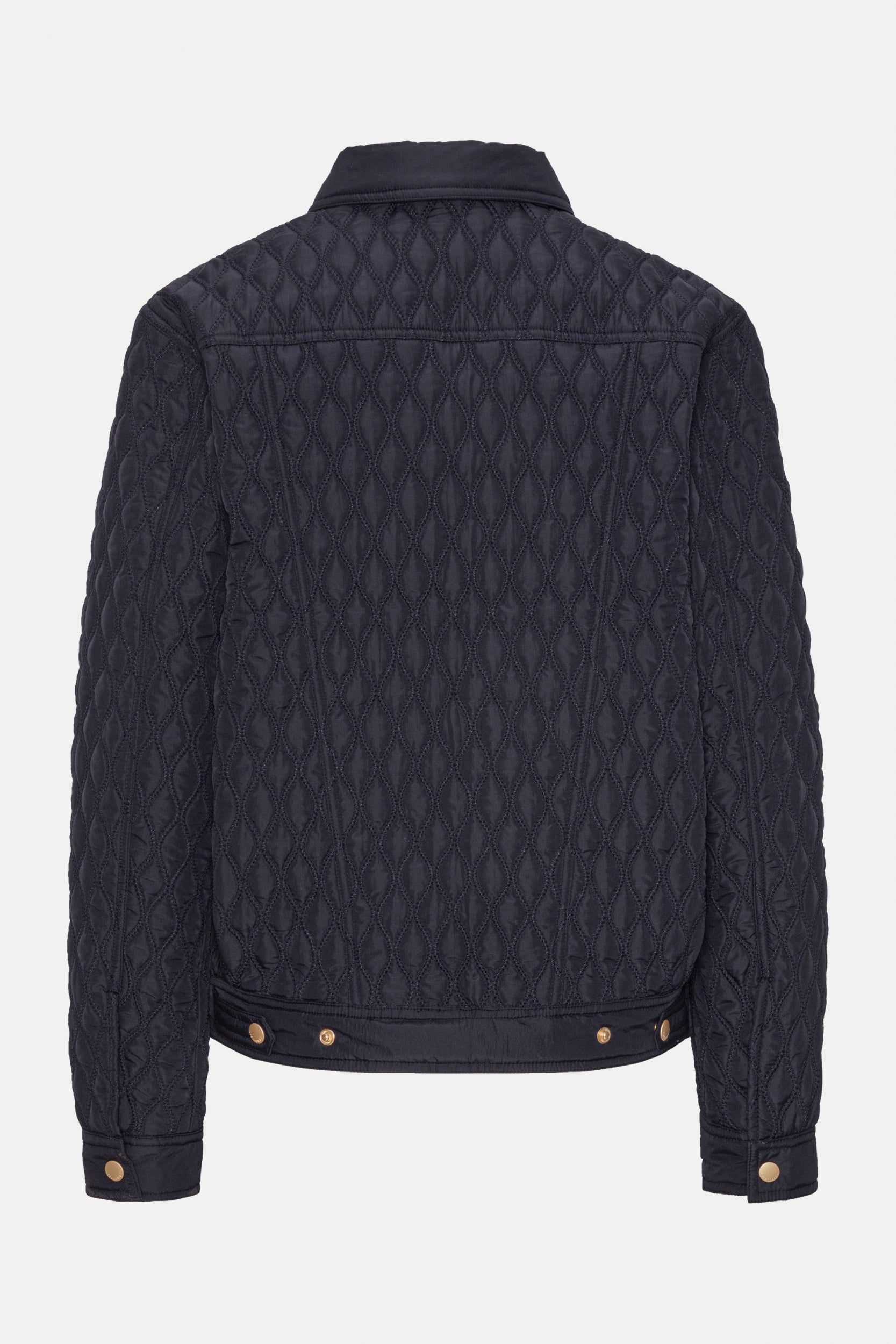 Gewatteerde Jas ALLY03 | Dark Indigo | Jacket | Ilse Jacobsen