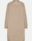 Lange Gewatteerde Jas AROS05 - 222 Wheat | Wheat | Jacket | Ilse Jacobsen