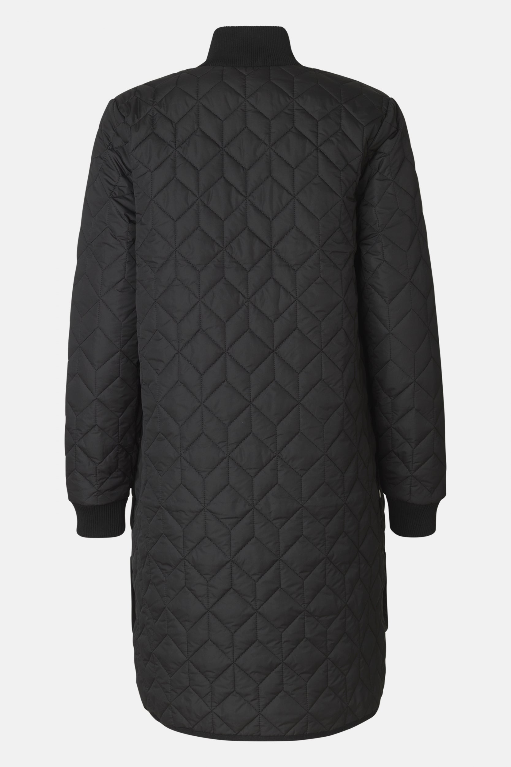 Gewatteerde jas ART06 | Black | Coat | Ilse Jacobsen