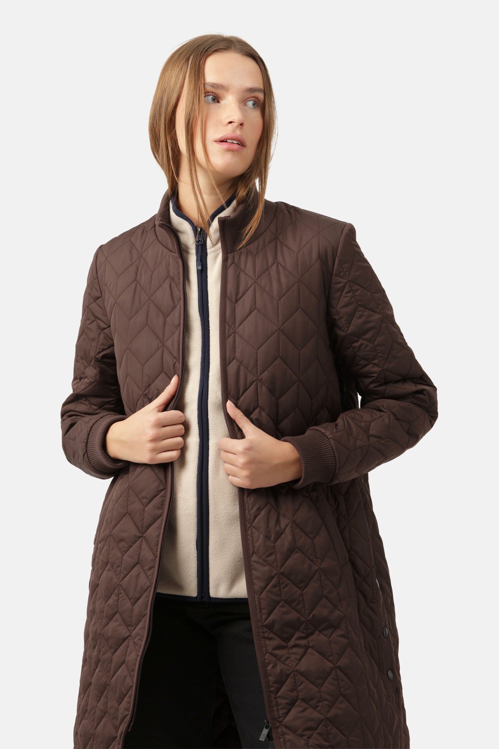 Gewatteerde Jas ART06 | Ebony | Coat | Ilse Jacobsen