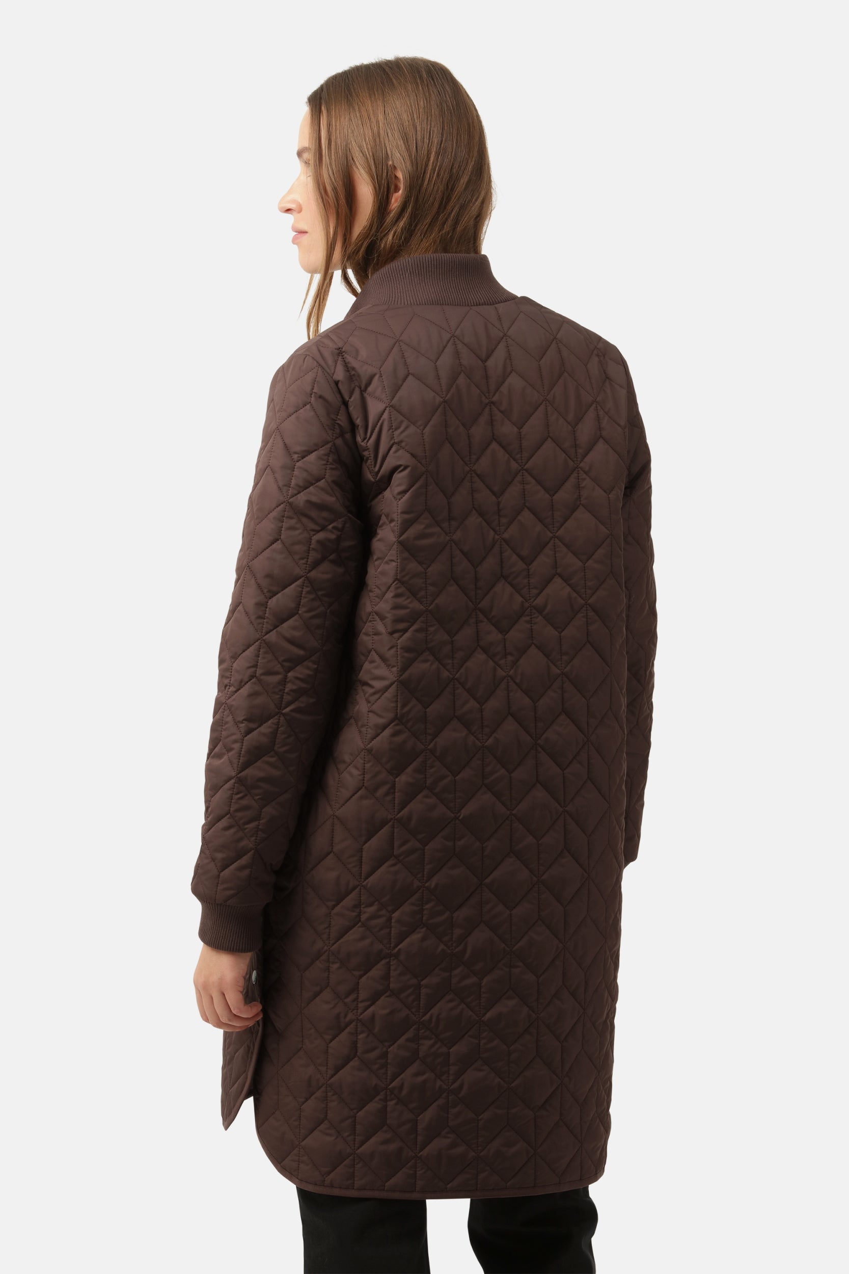 Gewatteerde Jas ART06 | Ebony | Coat | Ilse Jacobsen