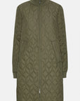 Gewatteerde jas ART06 - 410 Army | Army | Coat | Ilse Jacobsen