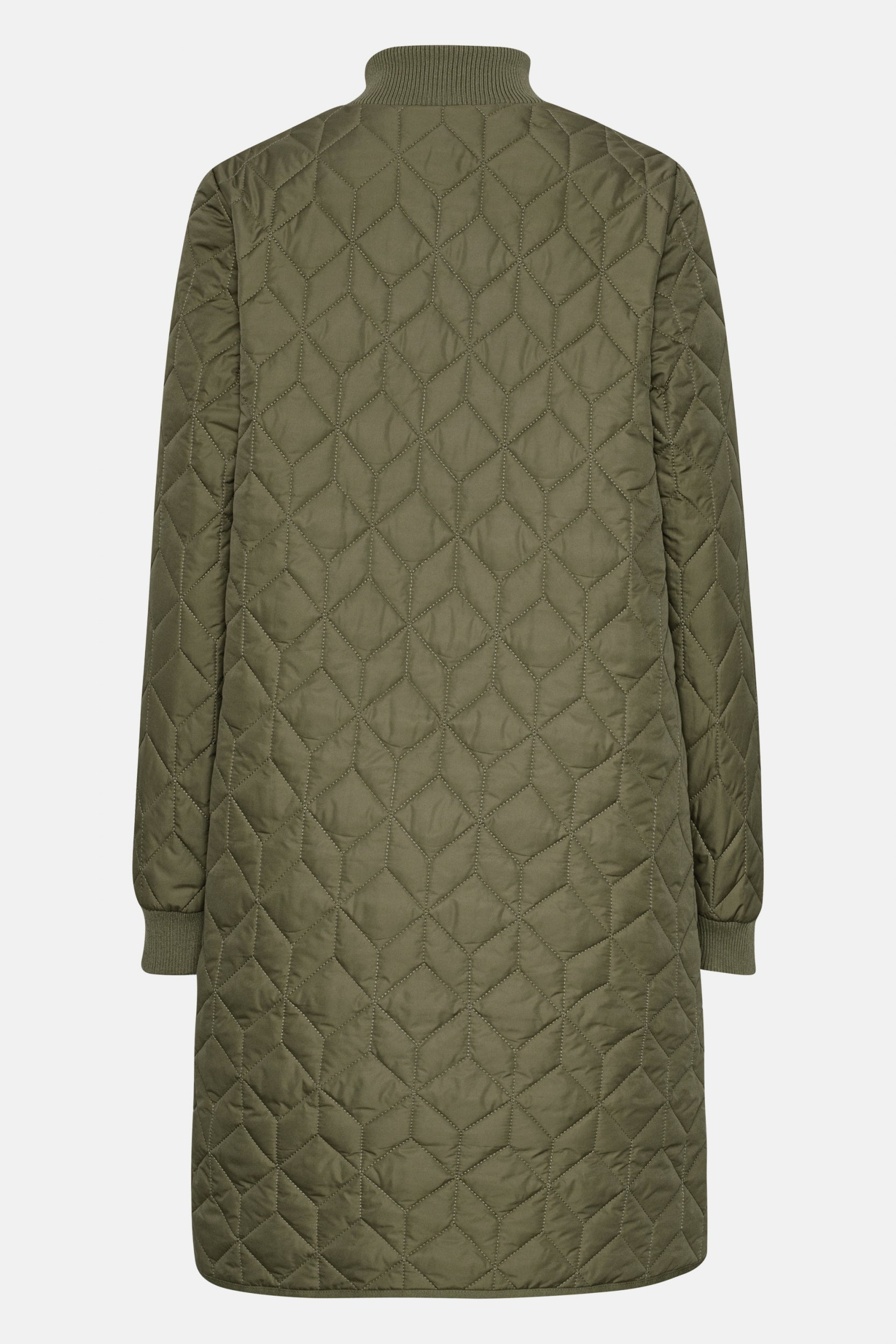 Gewatteerde jas ART06 | Army | Coat | Ilse Jacobsen