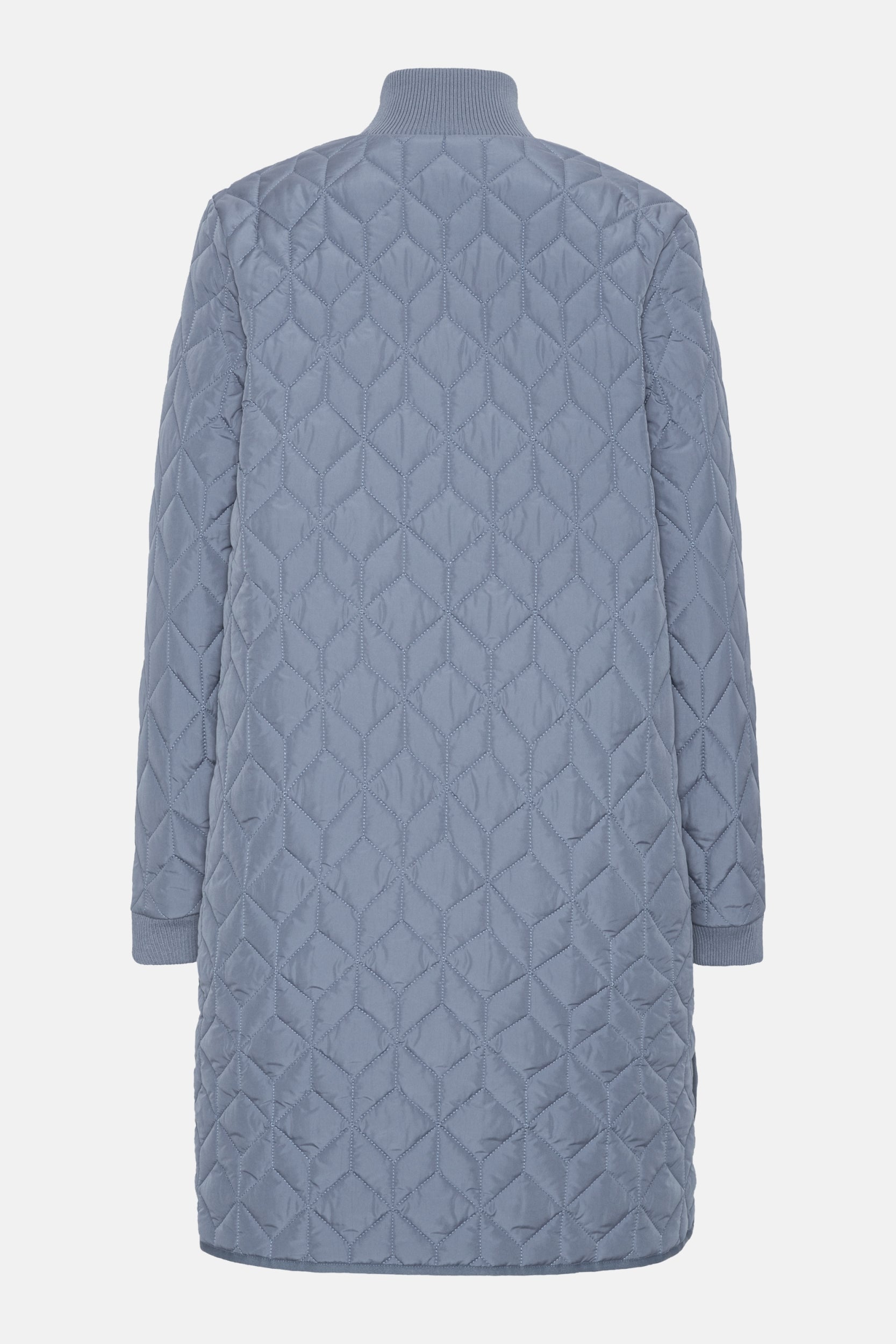 Gewatteerde jas ART06 | Grey Blue | Coat | Ilse Jacobsen