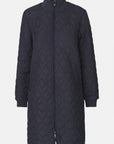 Gewatteerde jas ART06 | Dark Indigo | Coat | Ilse Jacobsen