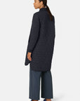 Gewatteerde jas ART06 | Dark Indigo | Coat | Ilse Jacobsen