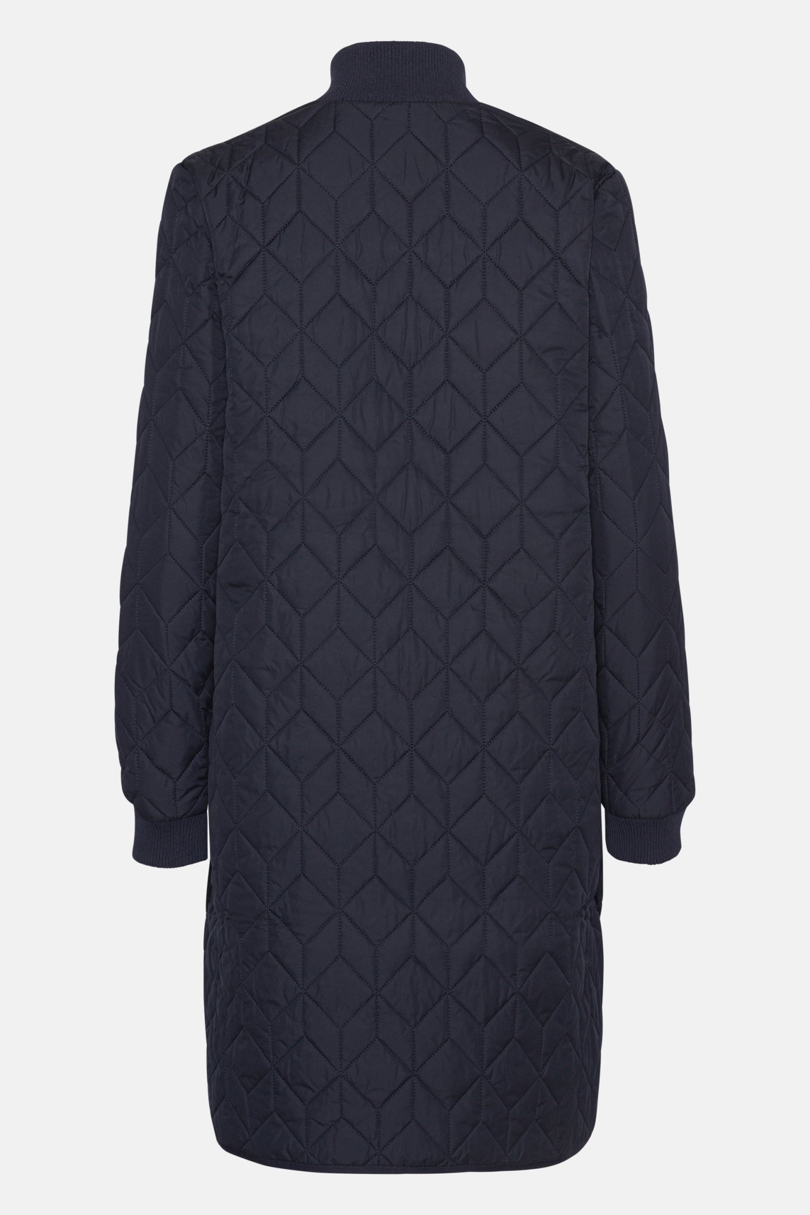 Gewatteerde jas ART06 | Dark Indigo | Coat | Ilse Jacobsen