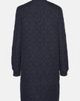 Gewatteerde jas ART06 | Dark Indigo | Coat | Ilse Jacobsen