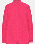 Gewatteerde Jas ART40 | Magenta | Coat | Ilse Jacobsen