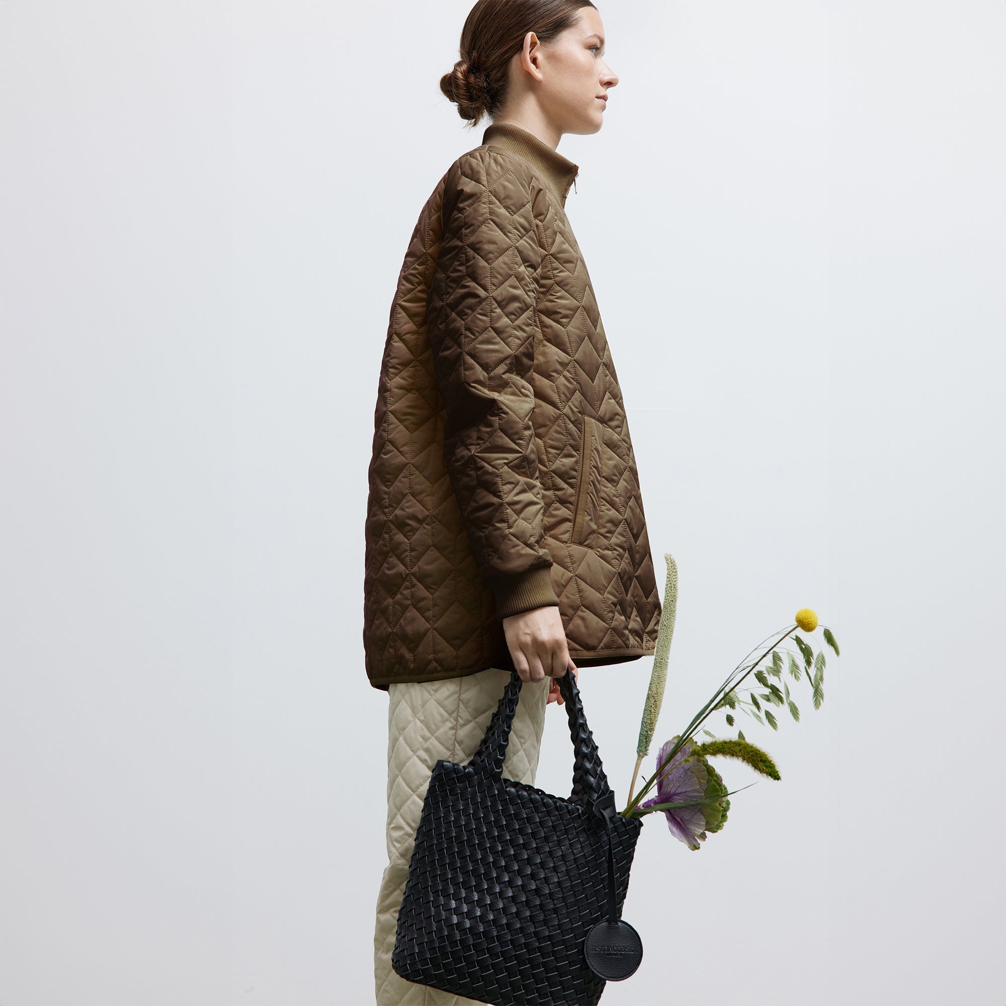 Gewatteerde Jas ART40 | Cub Brown | Coat | Ilse Jacobsen