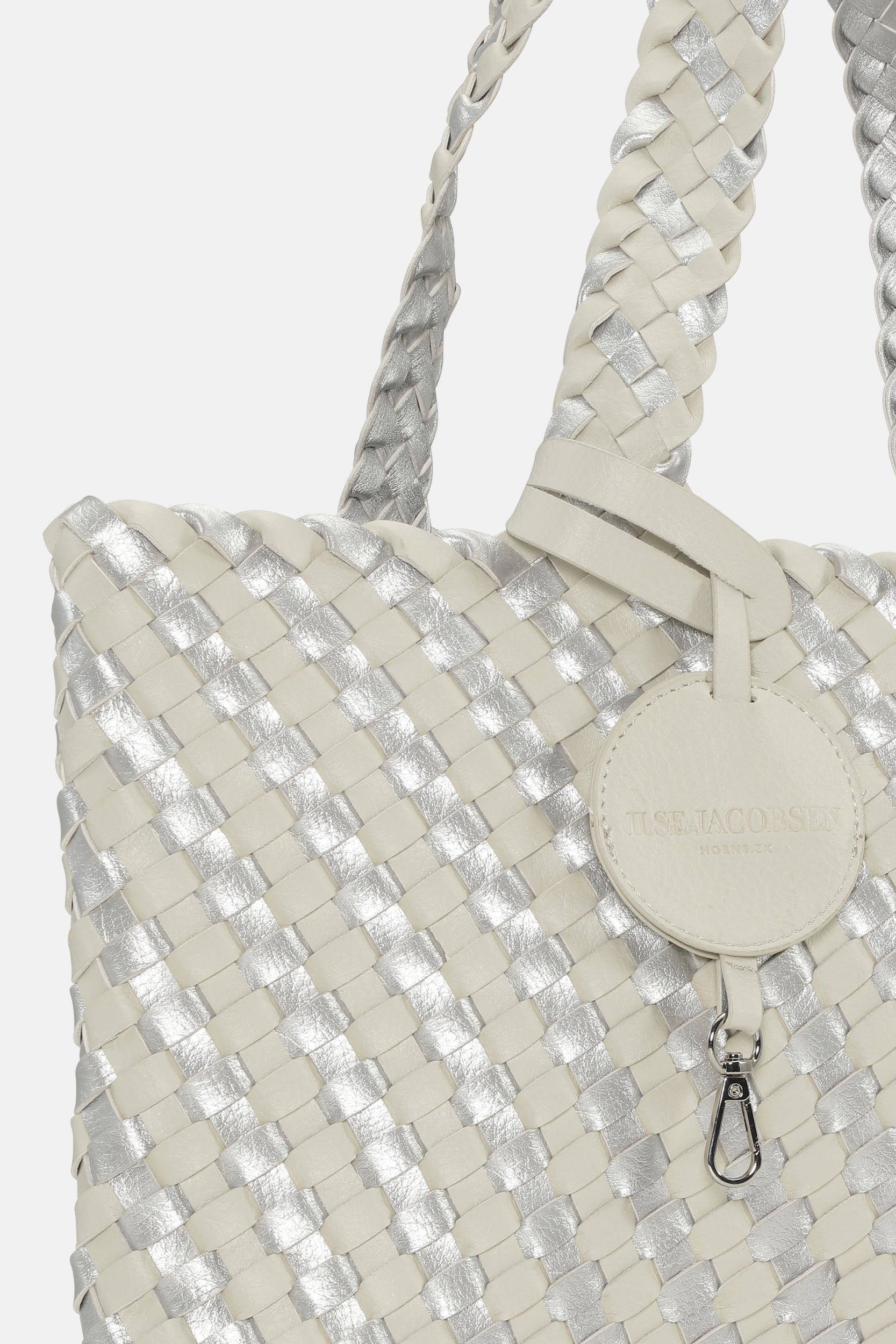 Reversible Tote bag BAG06C | Milk Cream Silver | Bag | Ilse Jacobsen