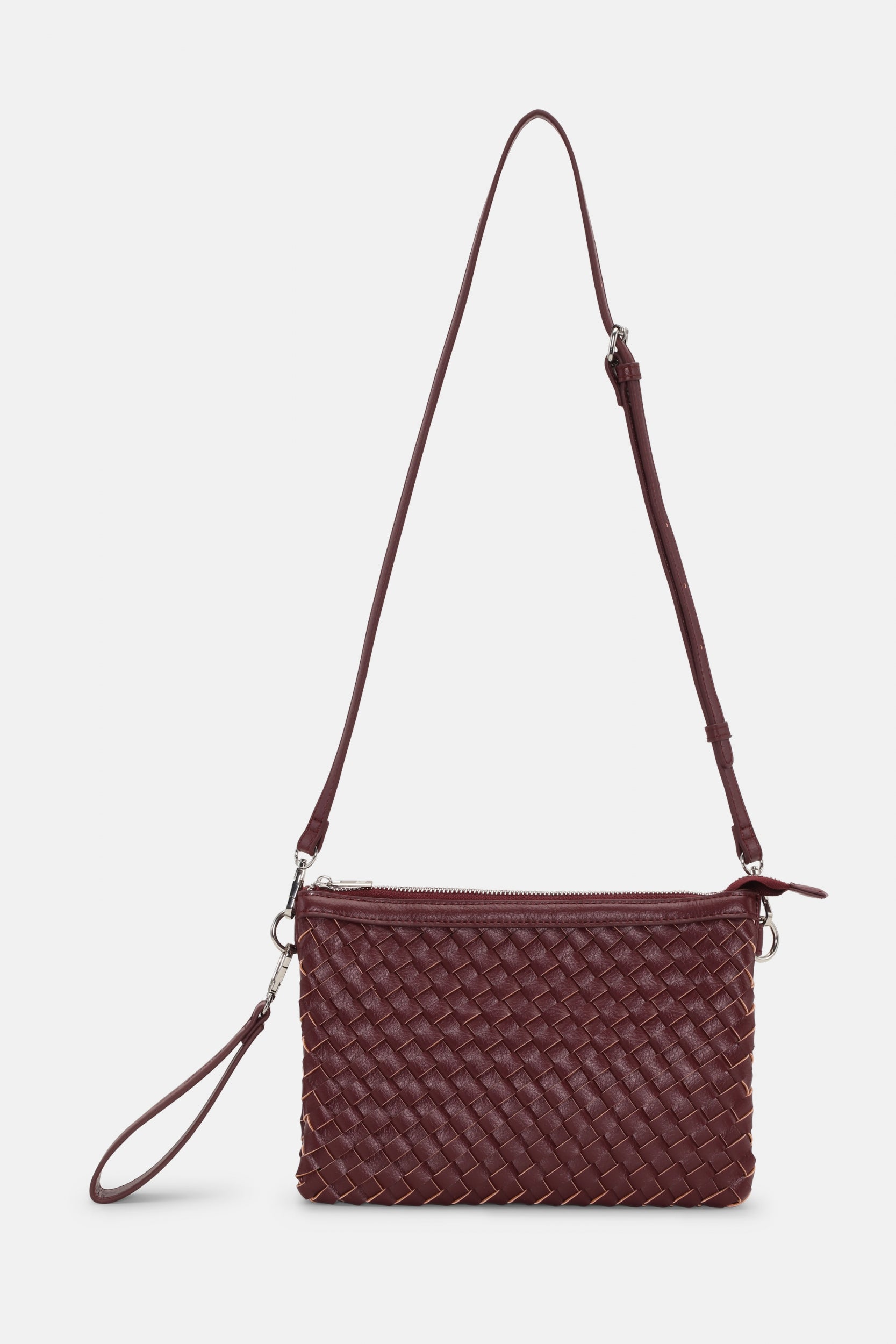 Cross Body Tas BAG08CB | Maroon Banner | Bag | Ilse Jacobsen