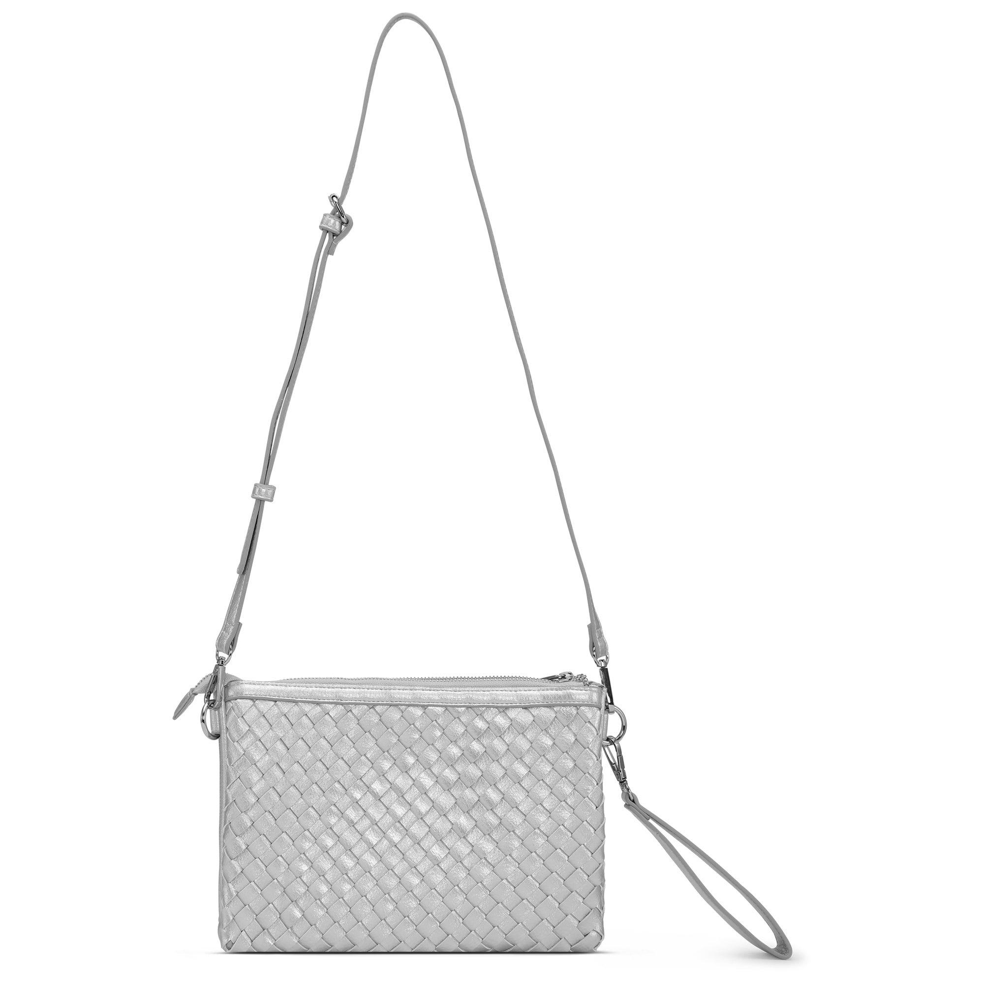 Crossbody Tas BAG08CB | Silver | Bag | Ilse Jacobsen
