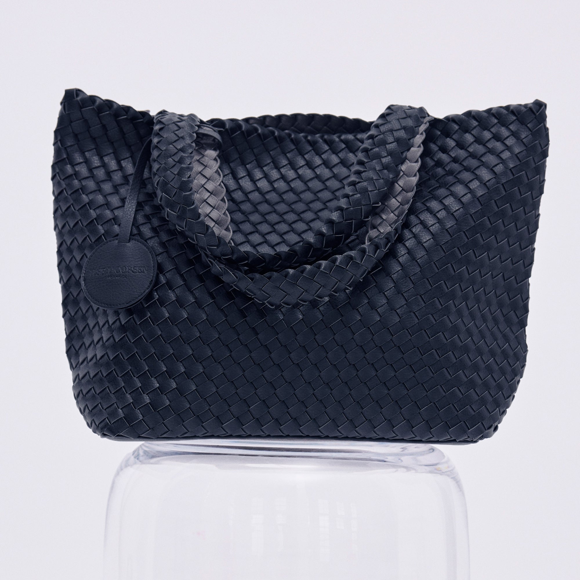 Reversible Tote bag BAG08 M | Navy Metalic Blue | Bag | Ilse Jacobsen