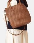 Reversible Tote Bag BAG08TOTE | Burnt Caramel Metallic Brown | Bag | Ilse Jacobsen