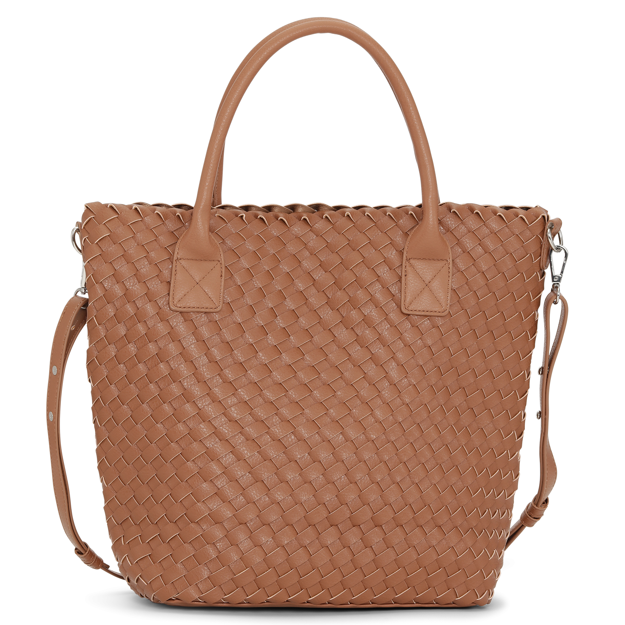 Reversible Tote Bag BAG08TOTE | Burnt Caramel Metallic Brown | Bag | Ilse Jacobsen