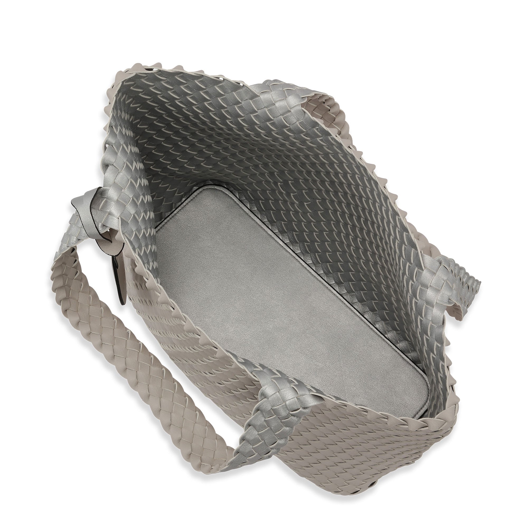 Reversible Tote bag BAG08 M | Moonstruck Silver | Bag | Ilse Jacobsen