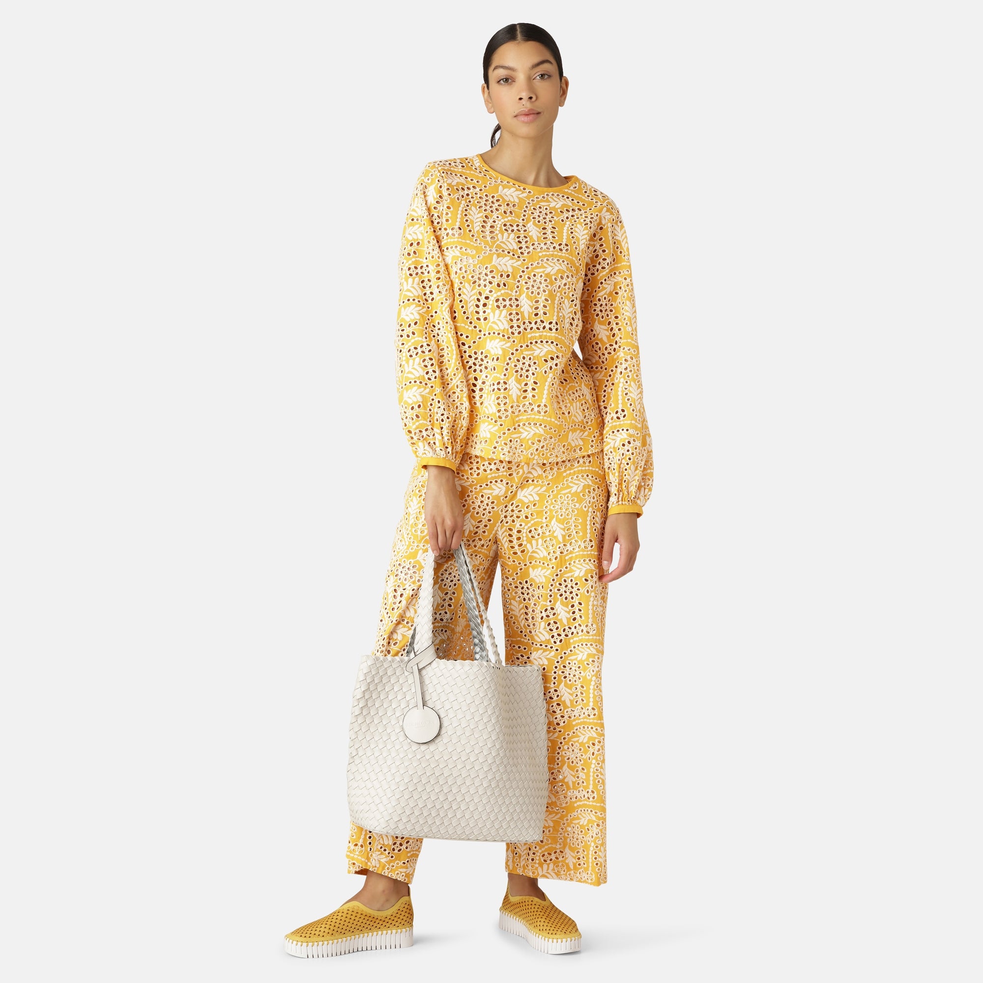 Reversible Tote bag BAG08 M | White Silver | Bag | Ilse Jacobsen