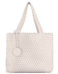 Reversible Tote Bag BAG08 M - 104710 Egg White Silver | Egg White Silver | Bag | Ilse Jacobsen