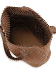 Reversible Tote bag BAG08 M - 254706 Burnt Caramel Metallic Brown | Burnt Caramel Metallic Brown | Bag | Ilse Jacobsen