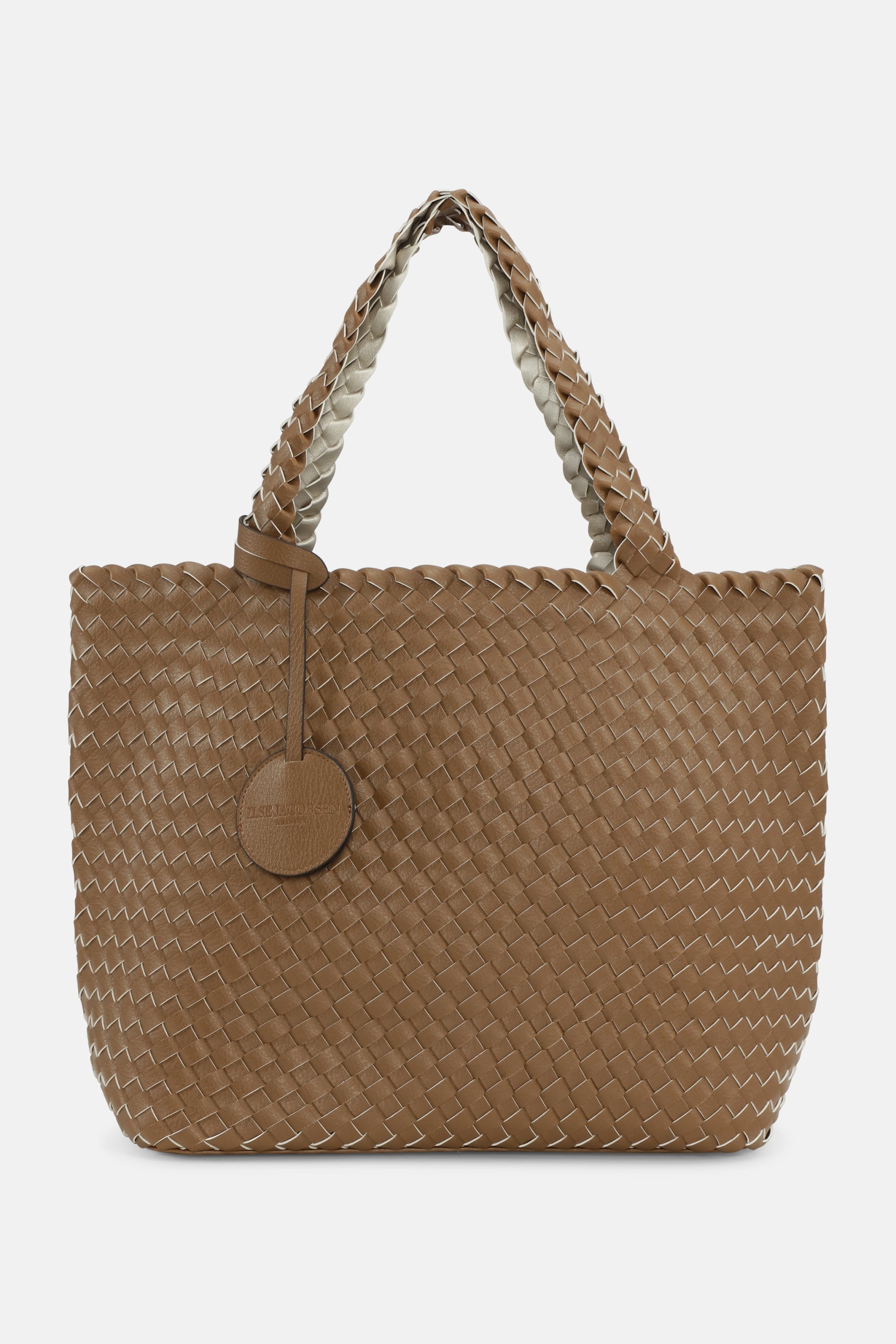 Reversible Tote bag BAG08 M | Goldy Sand Dollar Metallic | Bag | Ilse Jacobsen