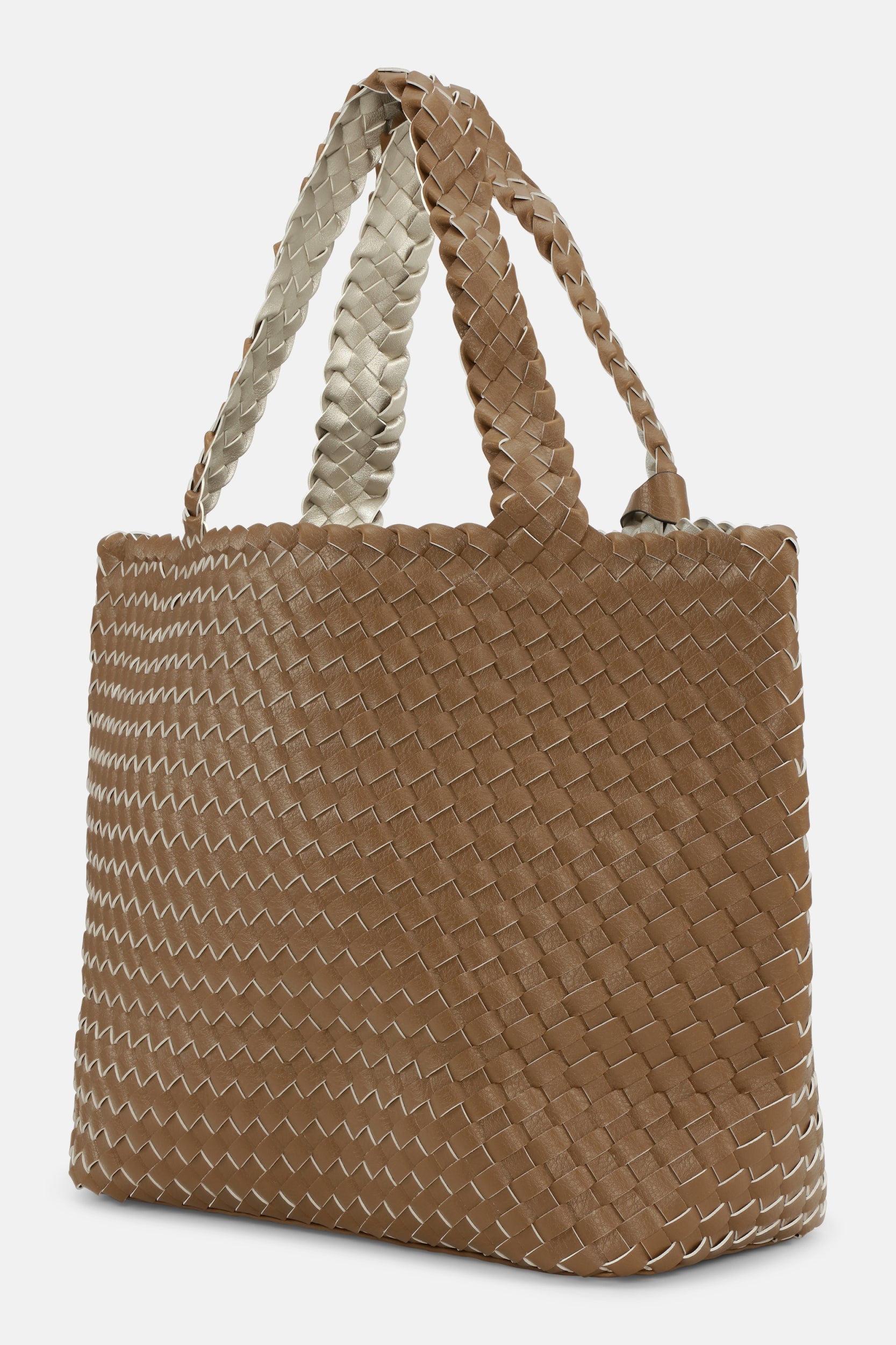 Reversible Tote bag BAG08 M | Goldy Sand Dollar Metallic | Bag | Ilse Jacobsen