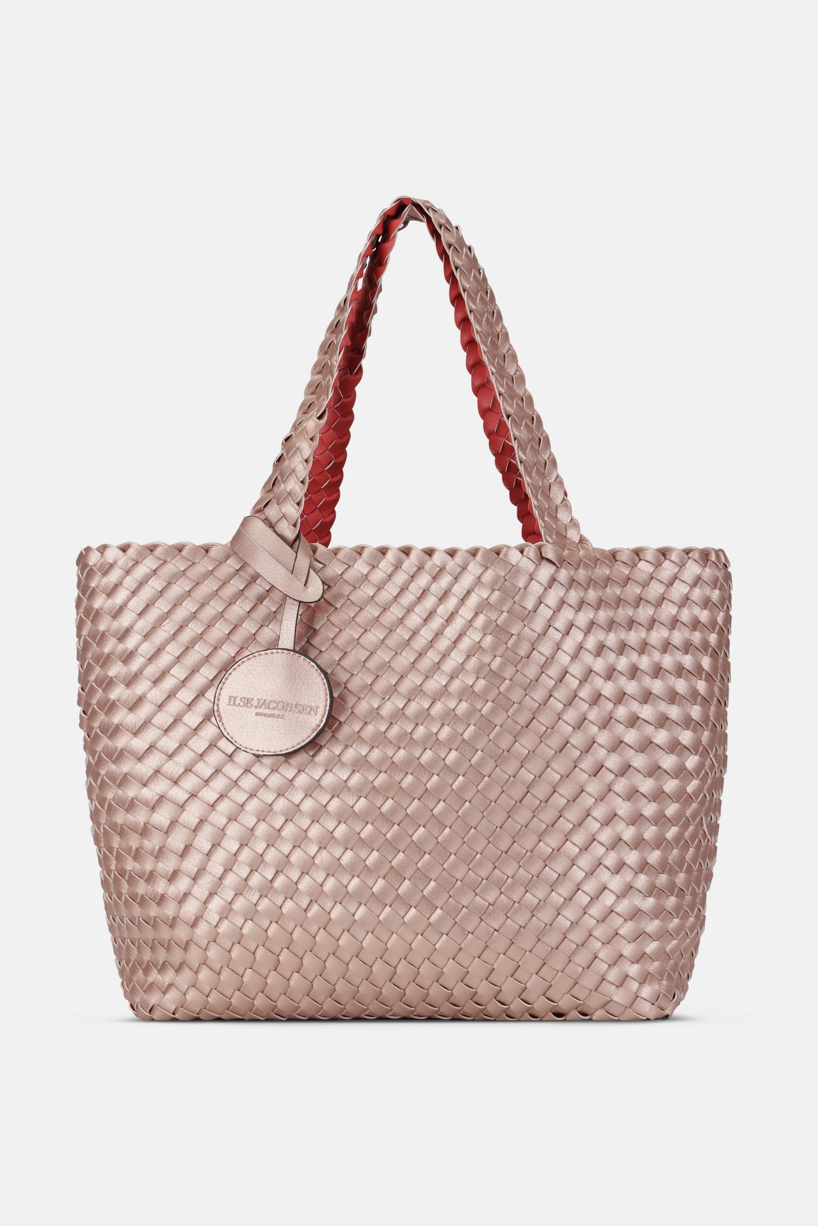 Reversible Tote bag BAG08 M | Durbarry Metallic Rose | Bag | Ilse Jacobsen