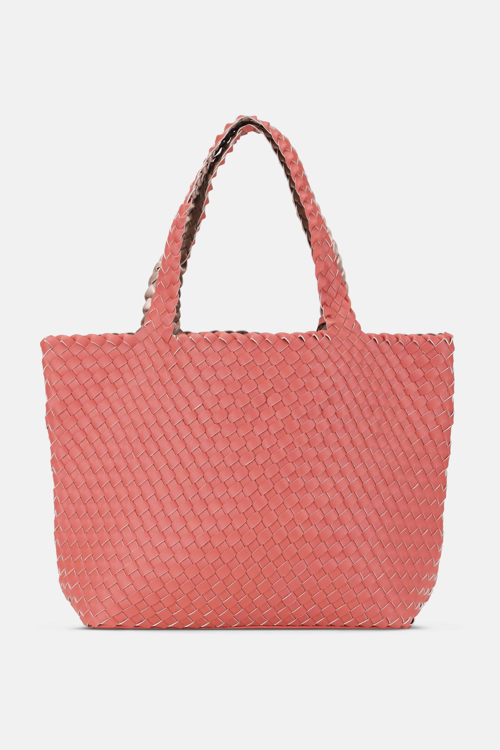 Reversible Tote bag BAG08 M | Durbarry Metallic Rose | Bag | Ilse Jacobsen
