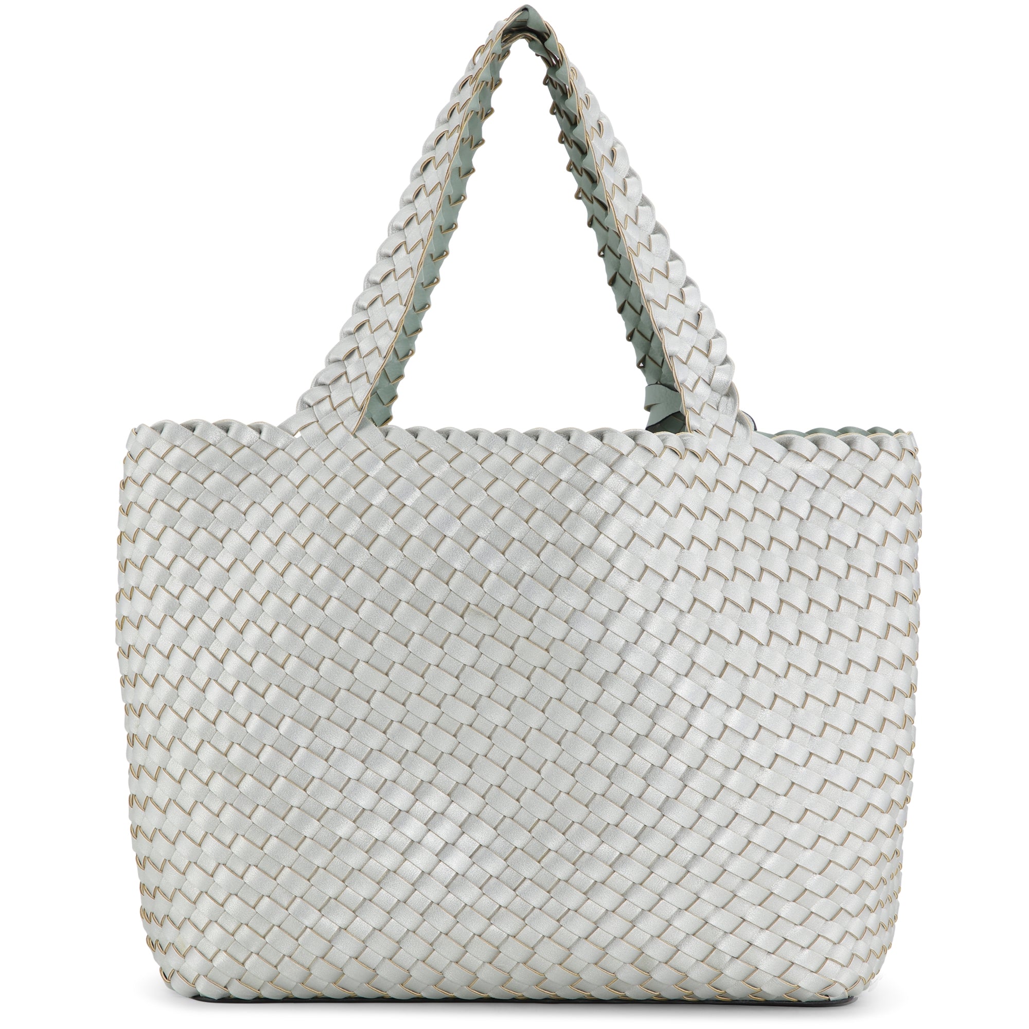 Reversible Tote bag BAG08 M | Bleach Silver | Bag | Ilse Jacobsen