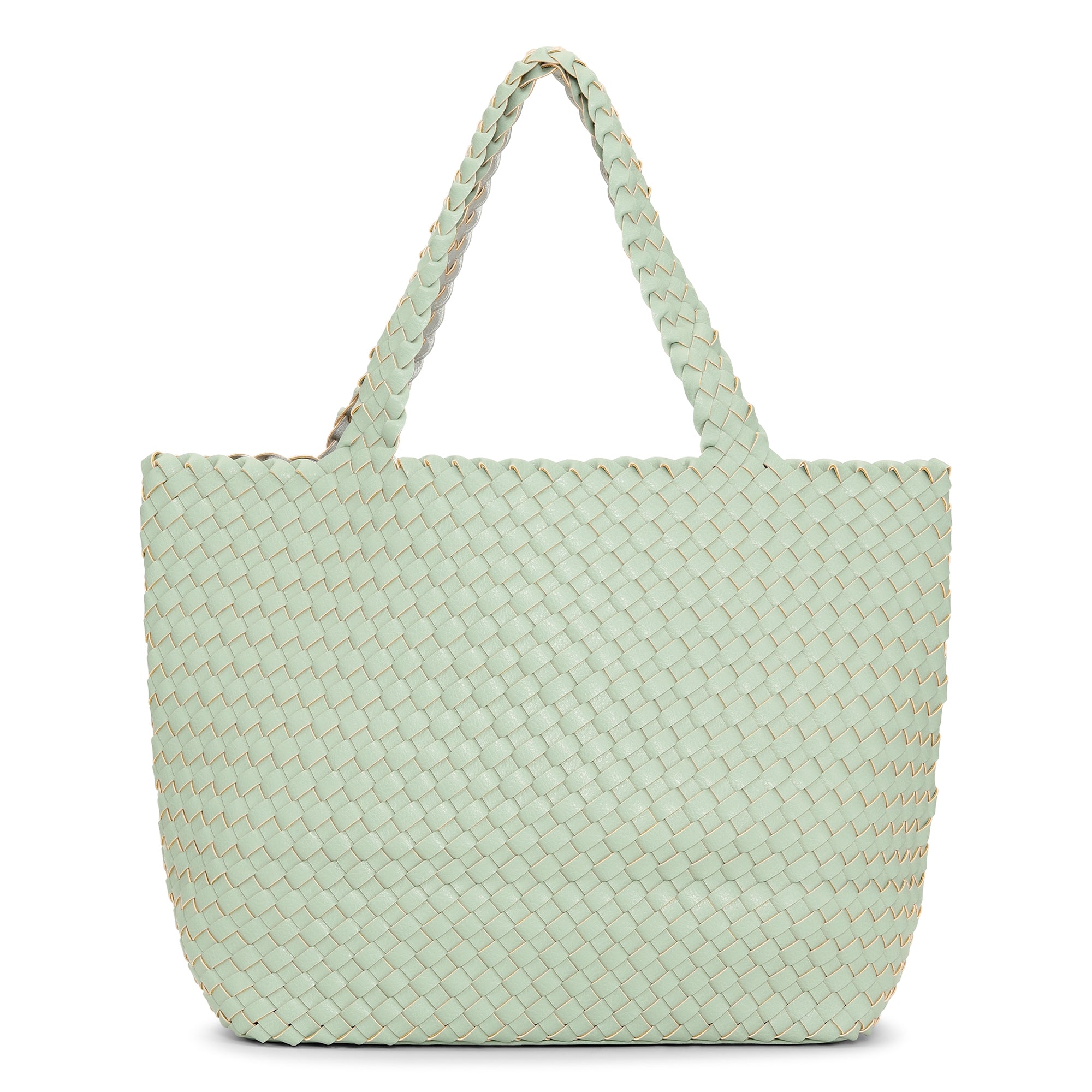 Reversible Tote bag BAG08 M | Bleach Silver | Bag | Ilse Jacobsen