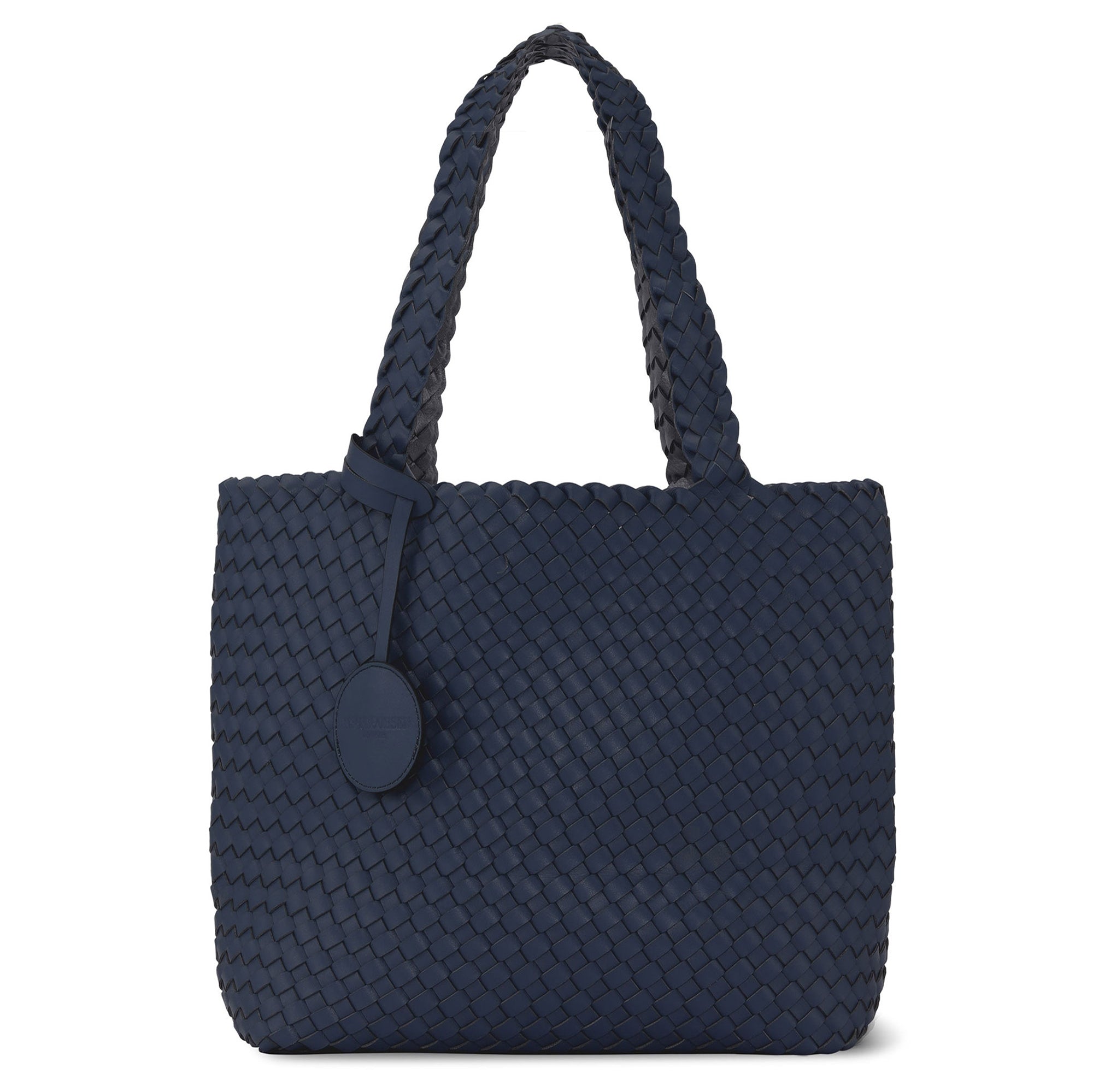 Reversible Tote bag BAG08 M | Navy Metalic Blue | Bag | Ilse Jacobsen