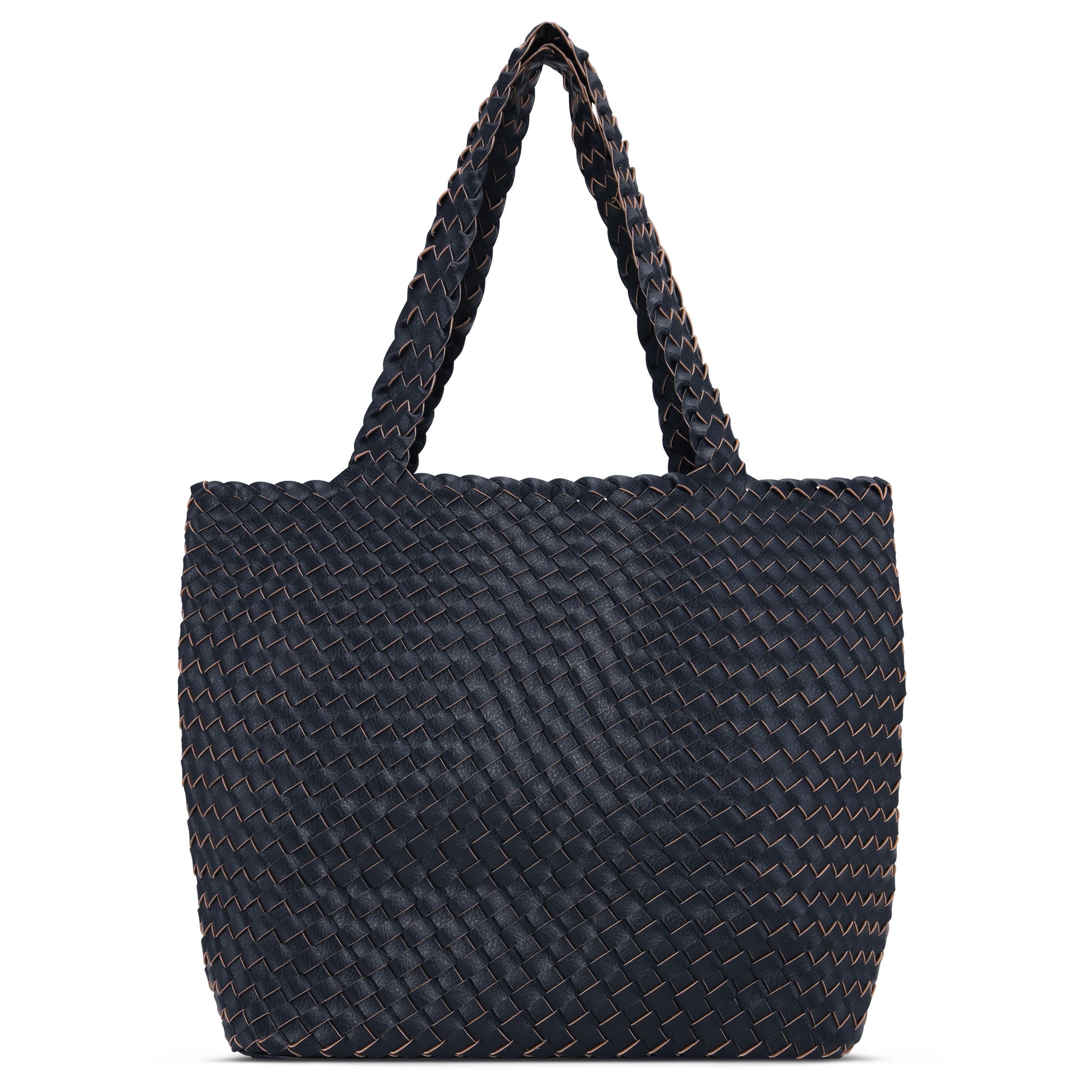 Reversible Tote Bag BAG08 M | Dark Indigo Dark Indigo | Bag | Ilse Jacobsen