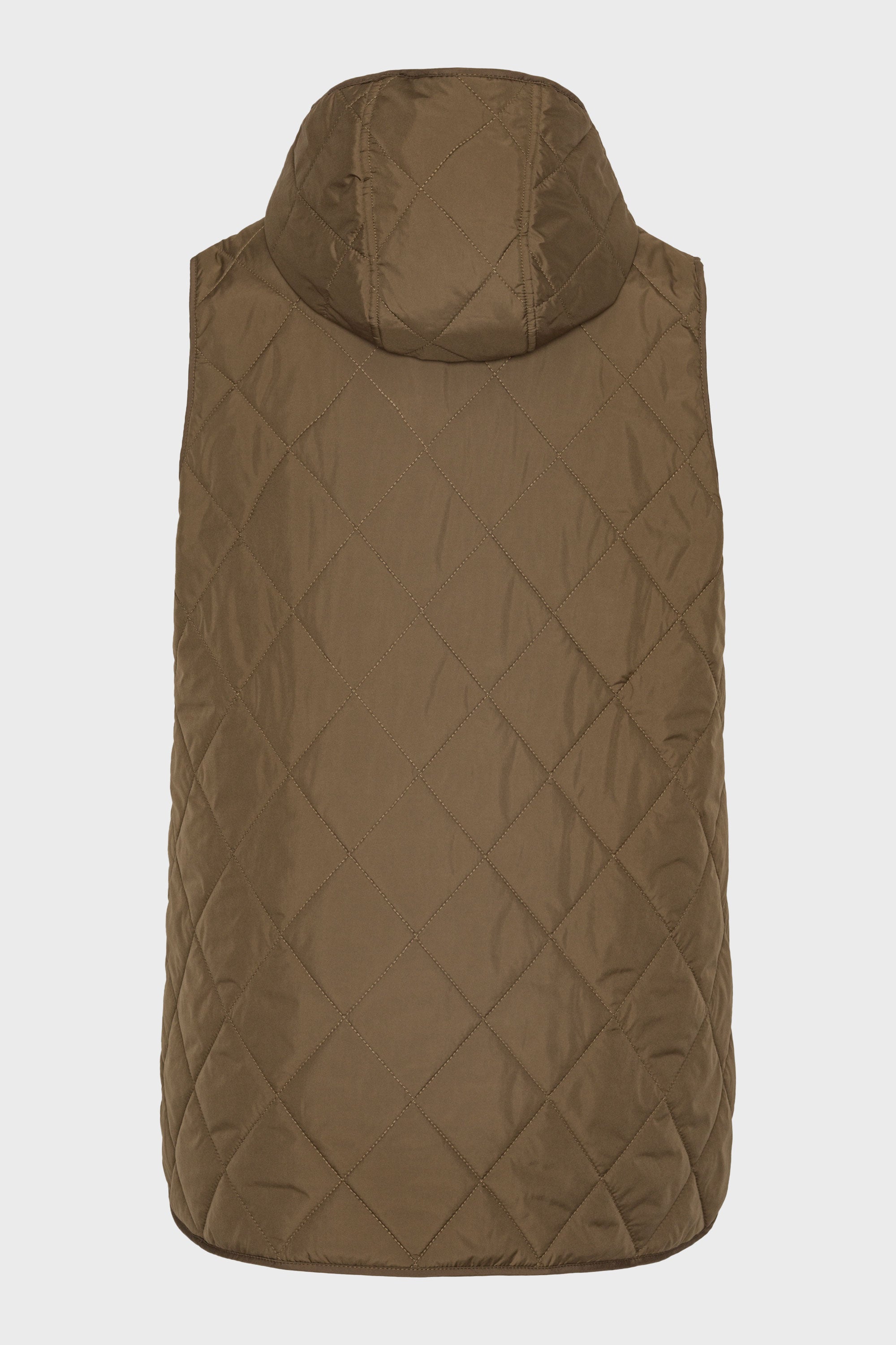 Lang Gewatteerd Vest BEAT02 | Nut | Vest | Ilse Jacobsen