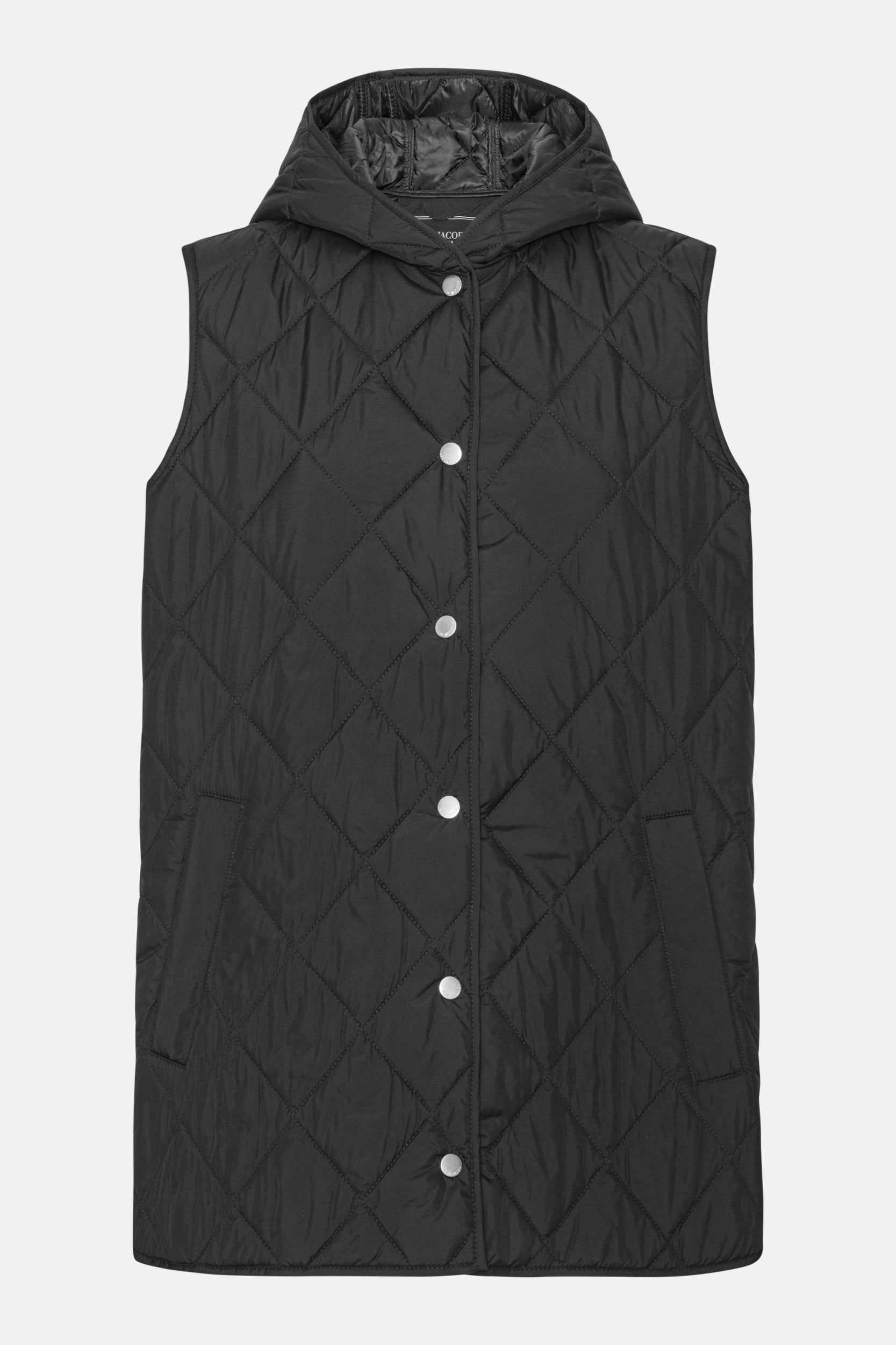 Lang Gewatteerd Vest BEAT02 | Dark Indigo | Vest | Ilse Jacobsen