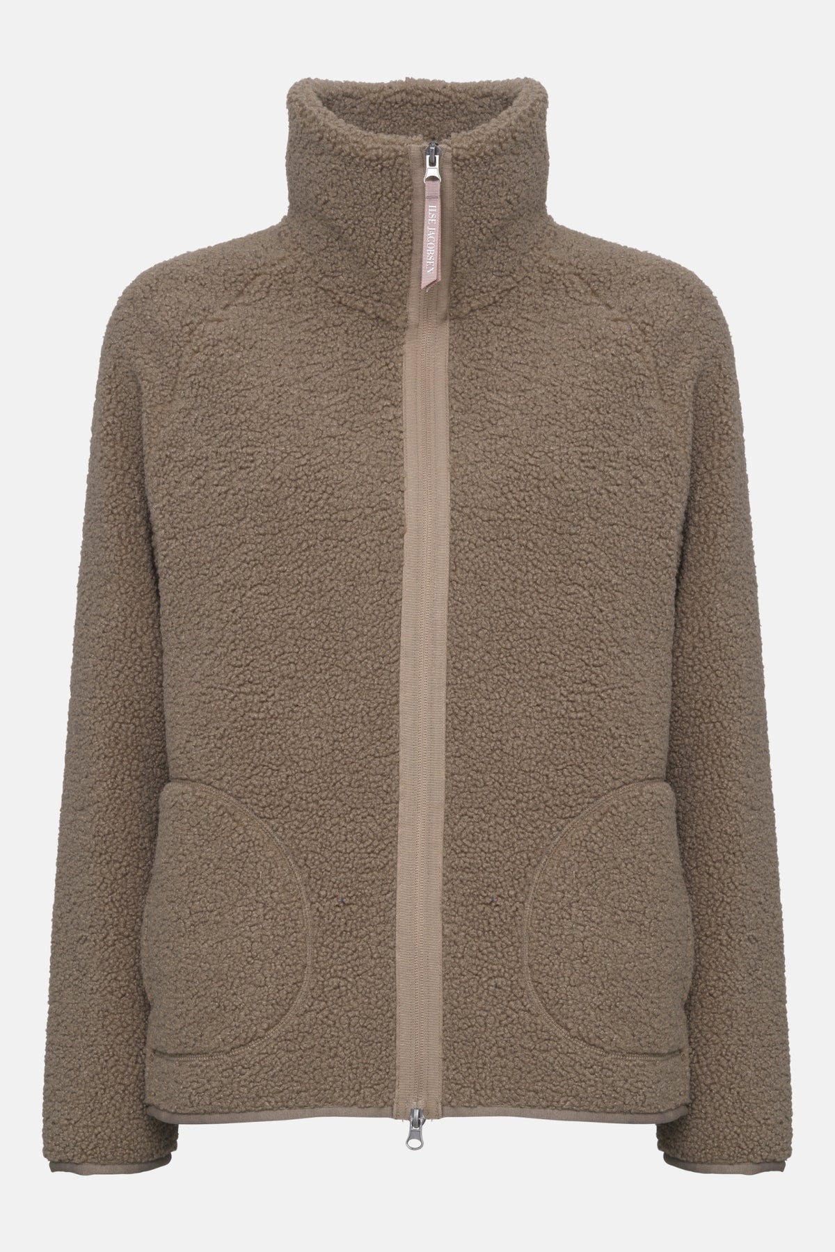 Kort teddyjack BONDEDPILE01 | Greige | Jacket | Ilse Jacobsen