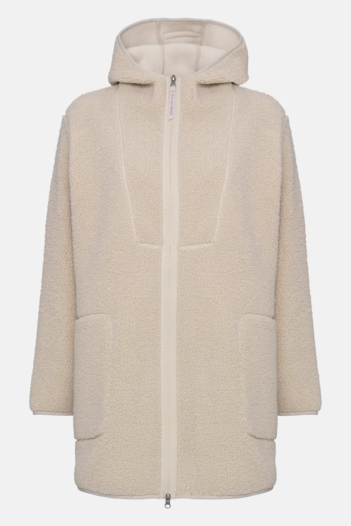 Teddy fleecejack met capuchon BONDEDPILE04 | Kit | Jacket | Ilse Jacobsen