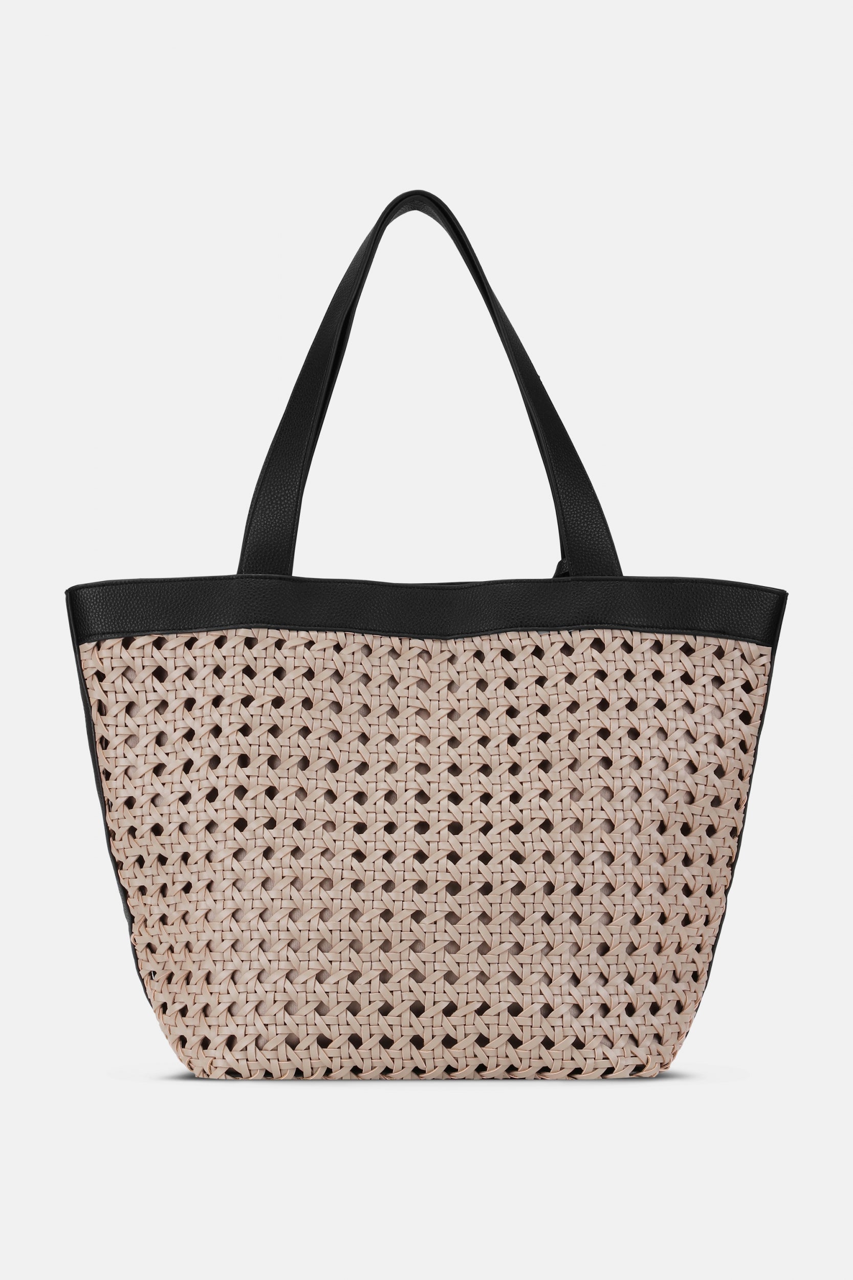 Gevlochten Shopper BRAID02 | Sand Pile Black | Bag | Ilse Jacobsen