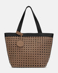 Gevlochten Shopper BRAID02 | Mocca Black | Bag | Ilse Jacobsen