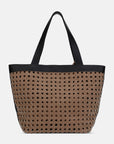 Gevlochten Shopper BRAID02 | Mocca Black | Bag | Ilse Jacobsen