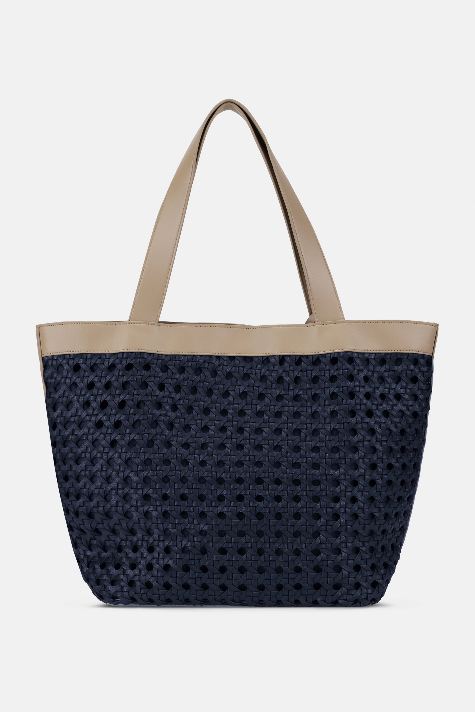 Gevlochten Shopper BRAID02 | Dark Indigo Sand Pile | Bag | Ilse Jacobsen