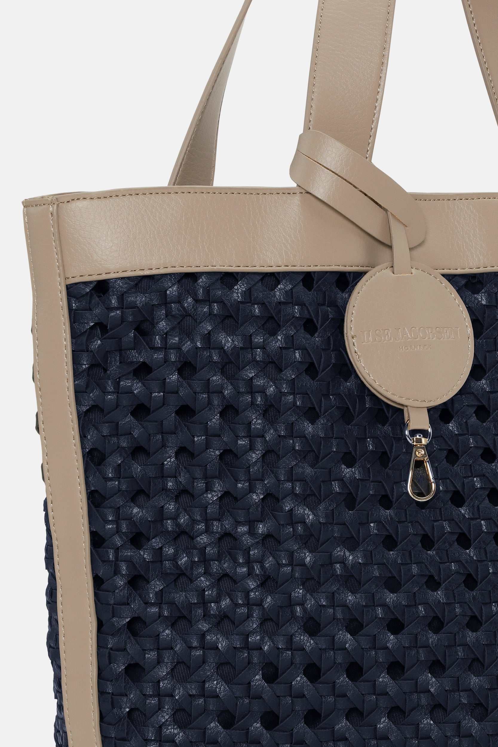 Gevlochten Shopper BRAID02 | Dark Indigo Sand Pile | Bag | Ilse Jacobsen