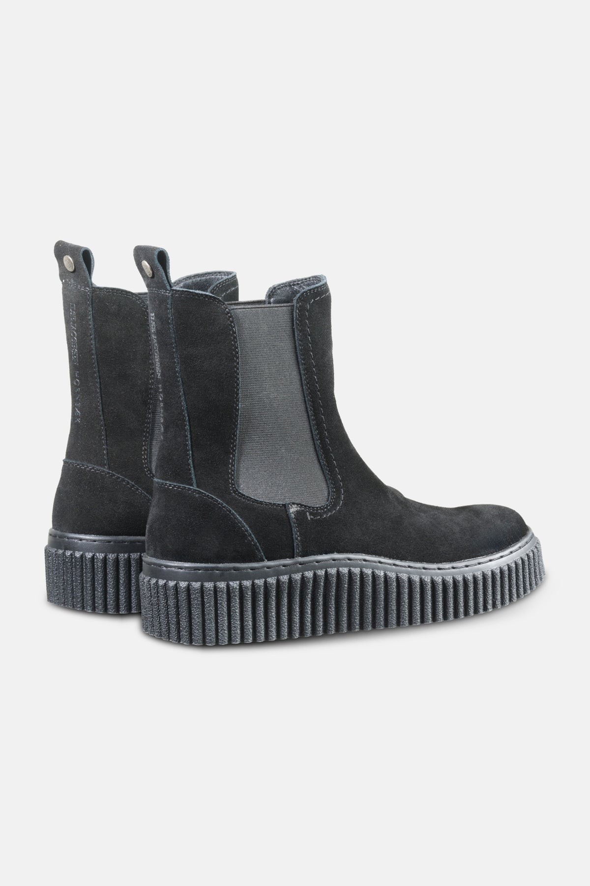 Suède chelsea boots CALIRA06 | Black Black | Shoes | Ilse Jacobsen