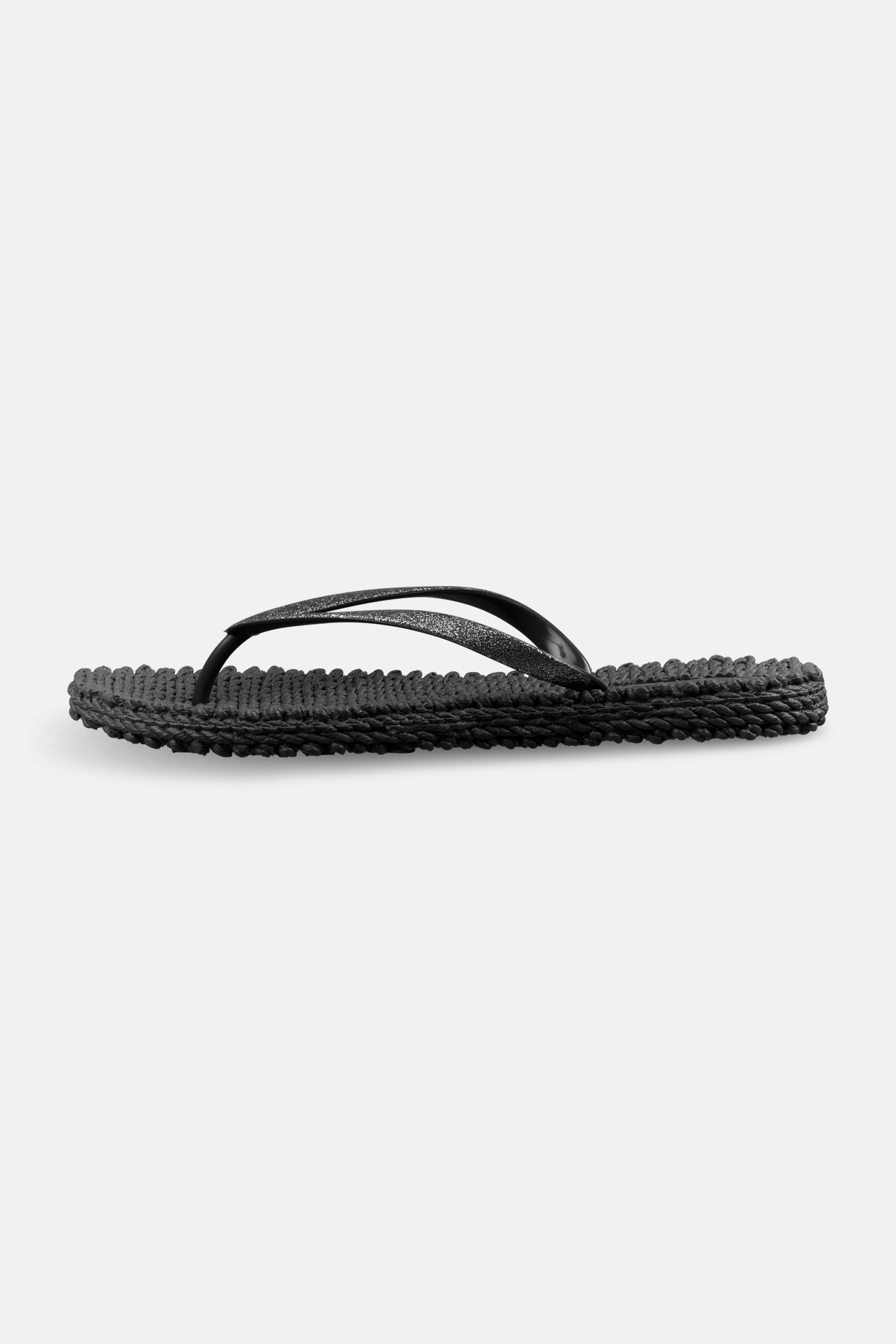Slippers met subtiele glitter CHEERFUL01 | Black | Flip Flop | Ilse Jacobsen