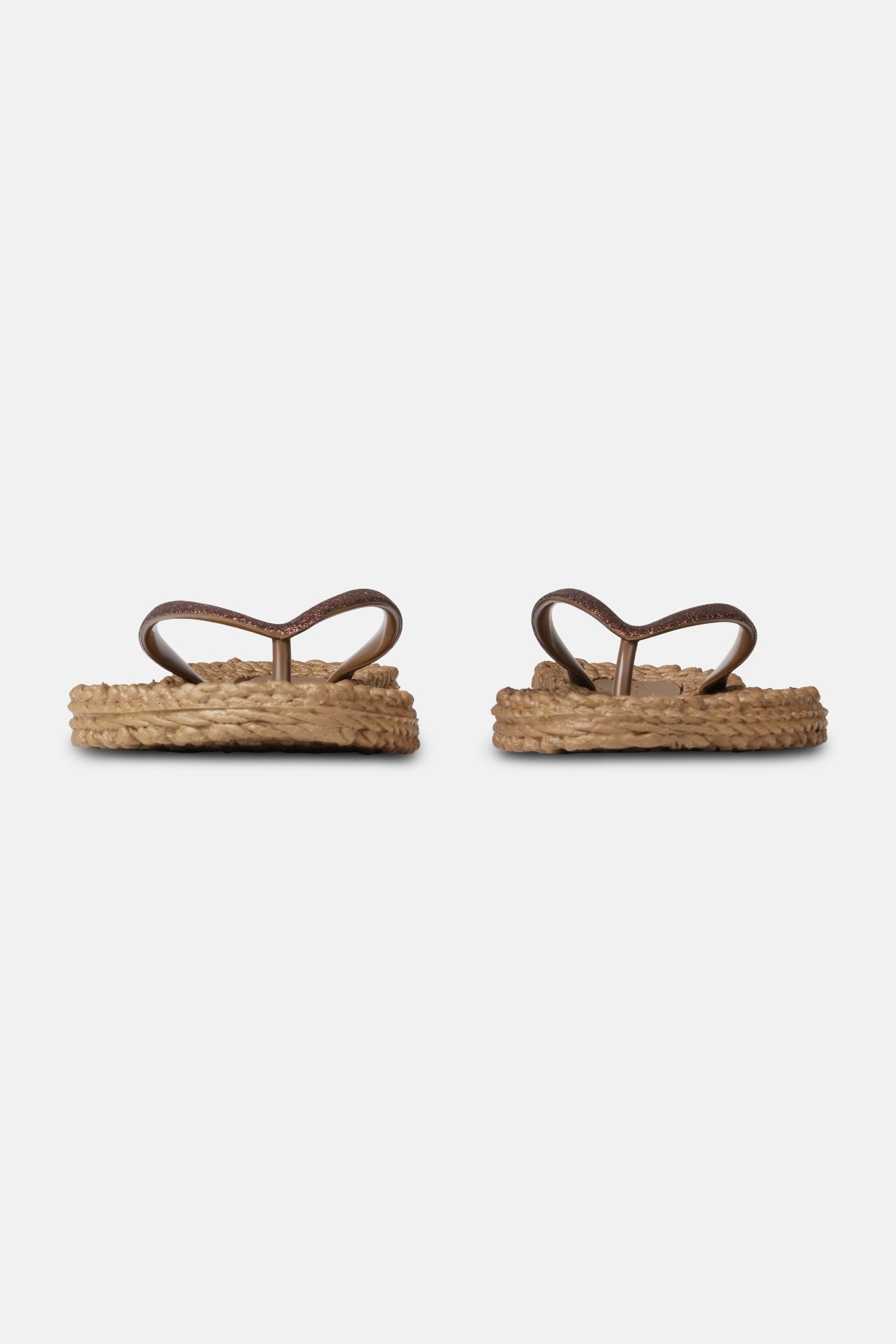 Slippers met subtiele glitter CHEERFUL01 | Mocca | Flip Flop | Ilse Jacobsen