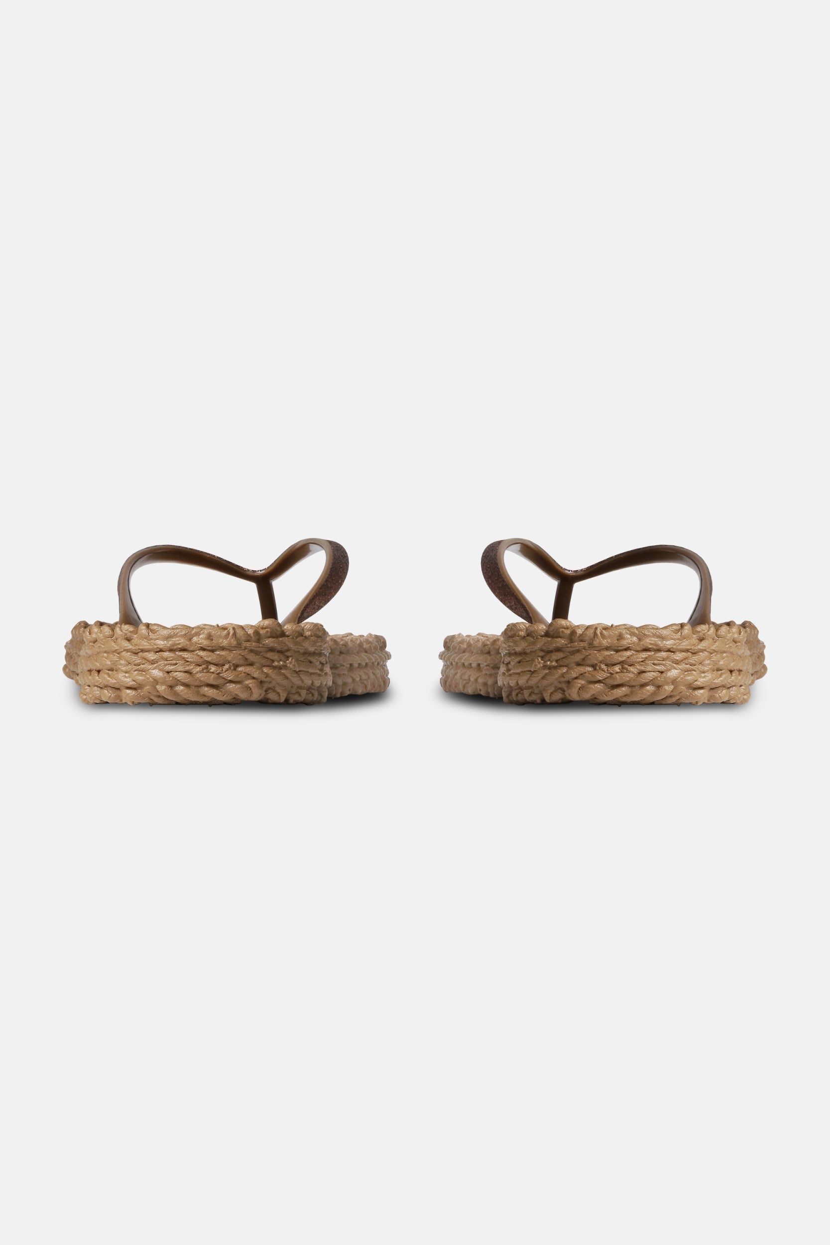 Slippers met subtiele glitter CHEERFUL01 | Mocca | Flip Flop | Ilse Jacobsen