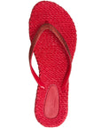 Slippers met glitter CHEERFUL01 | Deep Red | Flip Flop | Ilse Jacobsen