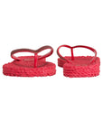 Slippers met glitter CHEERFUL01 | Deep Red | Flip Flop | Ilse Jacobsen
