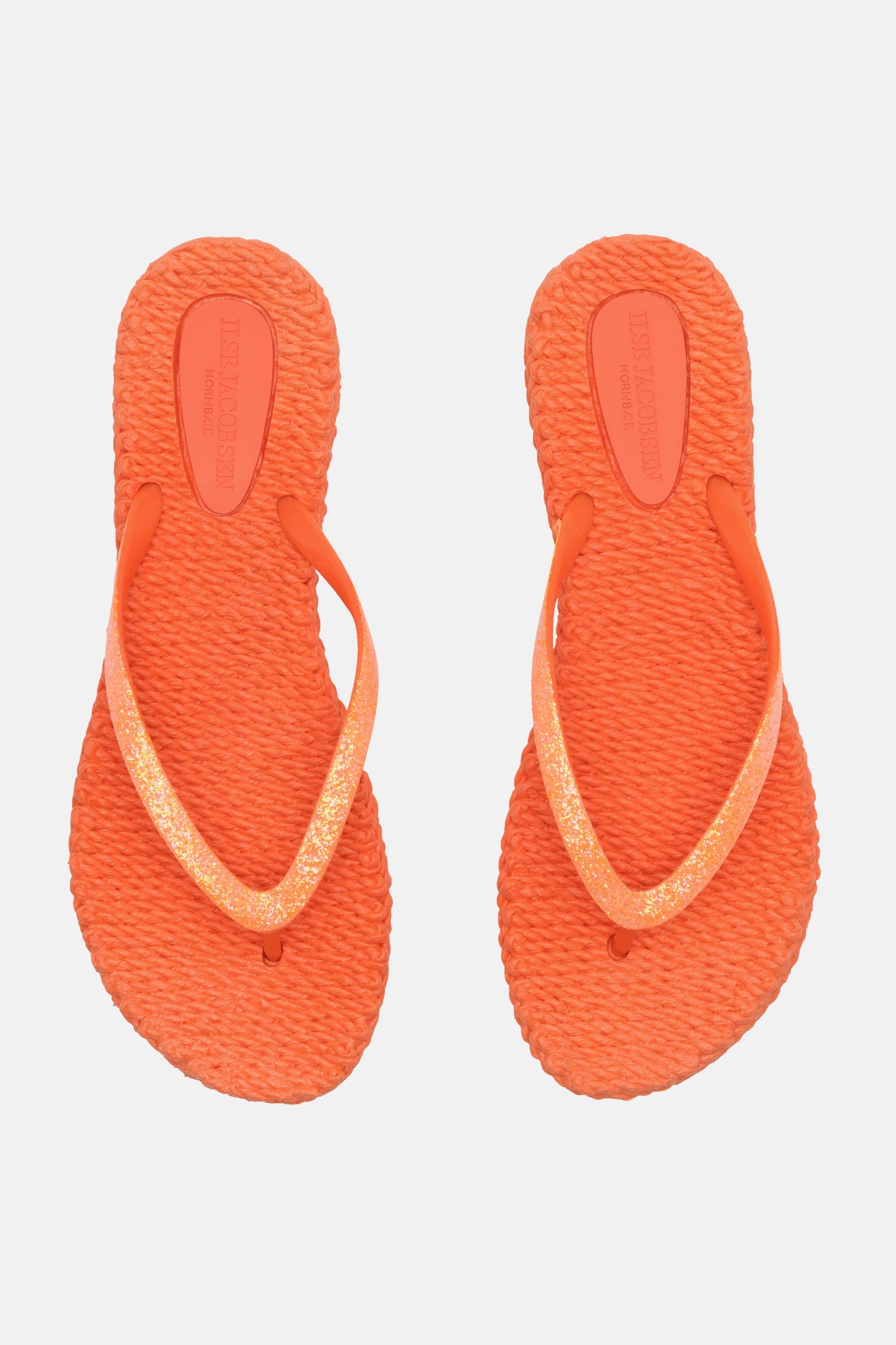 Slippers met subtiele glitter CHEERFUL01 | Hot Orange | Flip Flop | Ilse Jacobsen