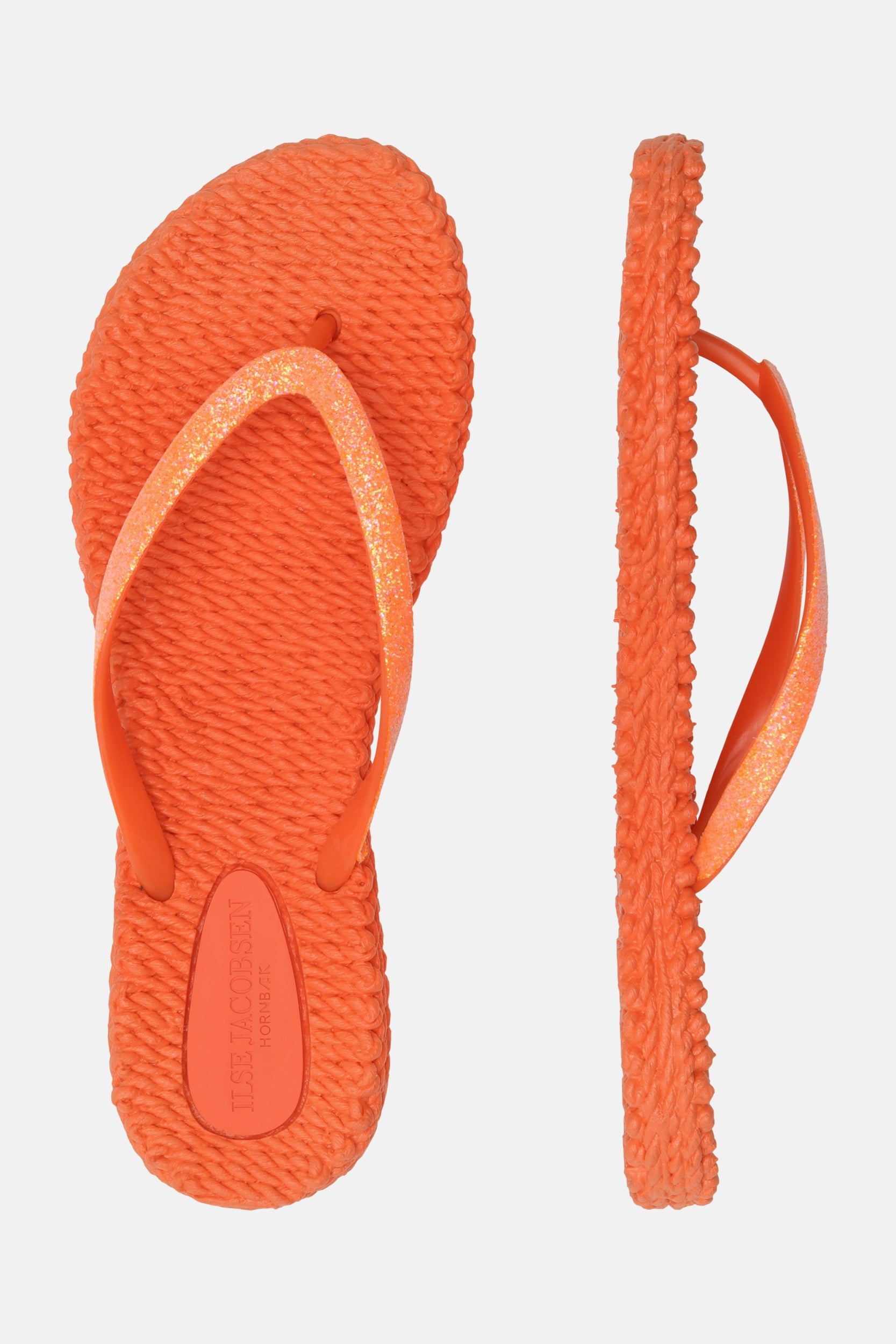 Slippers met subtiele glitter CHEERFUL01 | Hot Orange | Flip Flop | Ilse Jacobsen